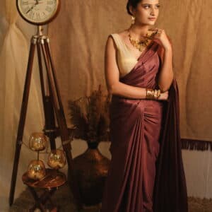 Plum Saree image 2