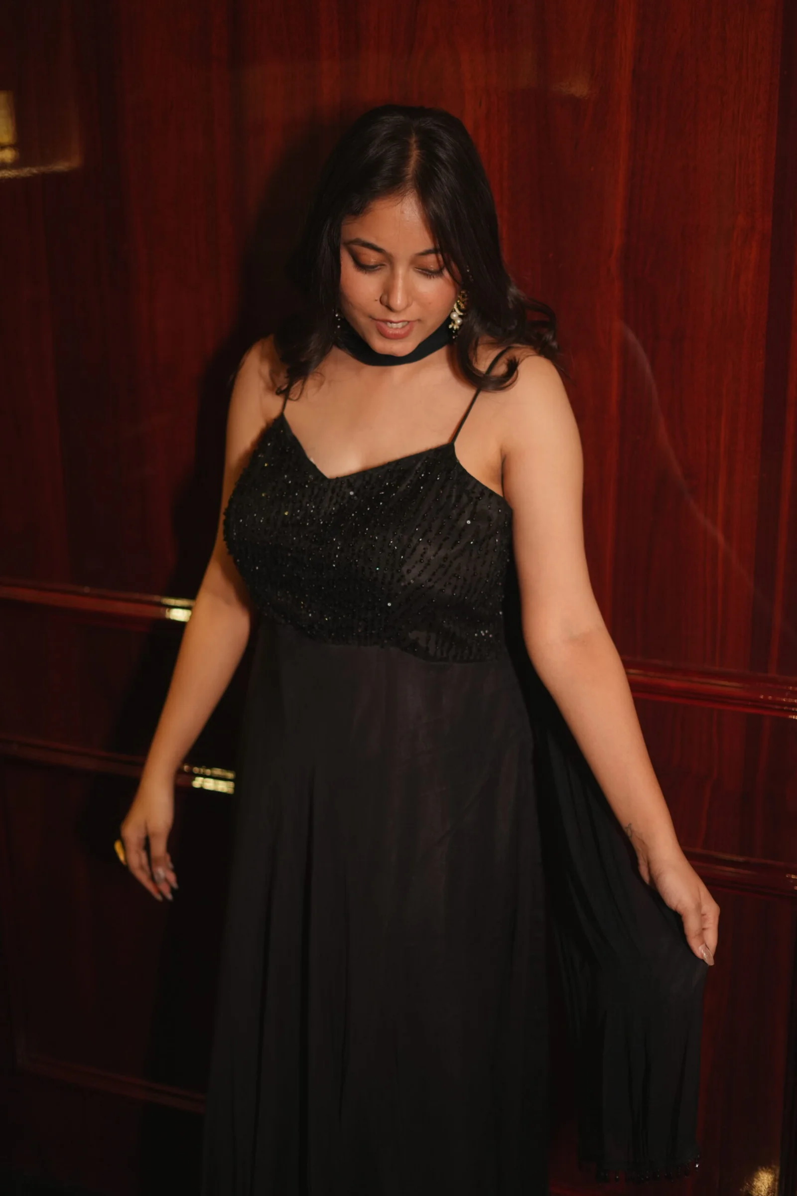 Black Indo-Western Dress image 4