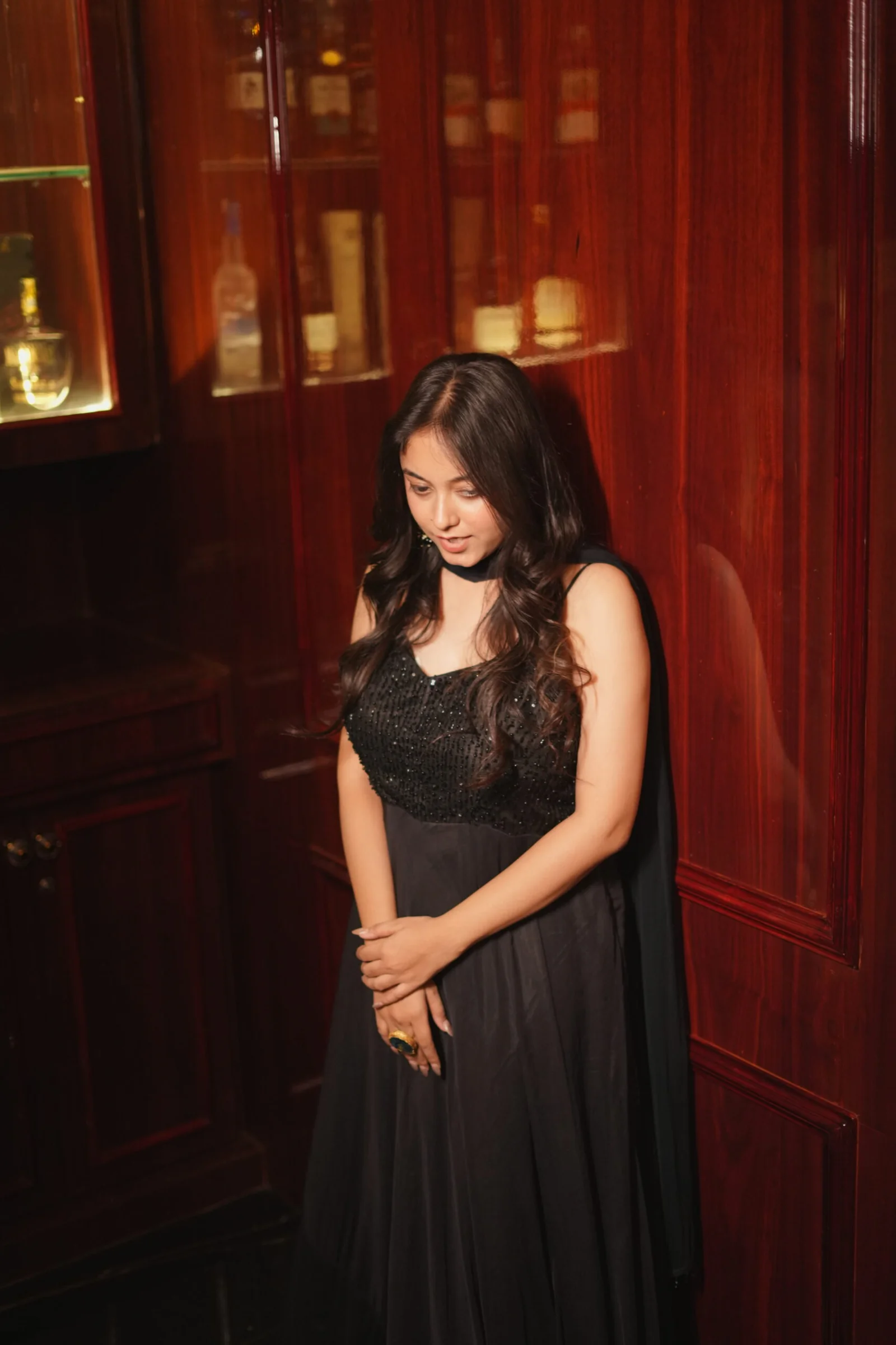 Black Indo-Western Dress image 5