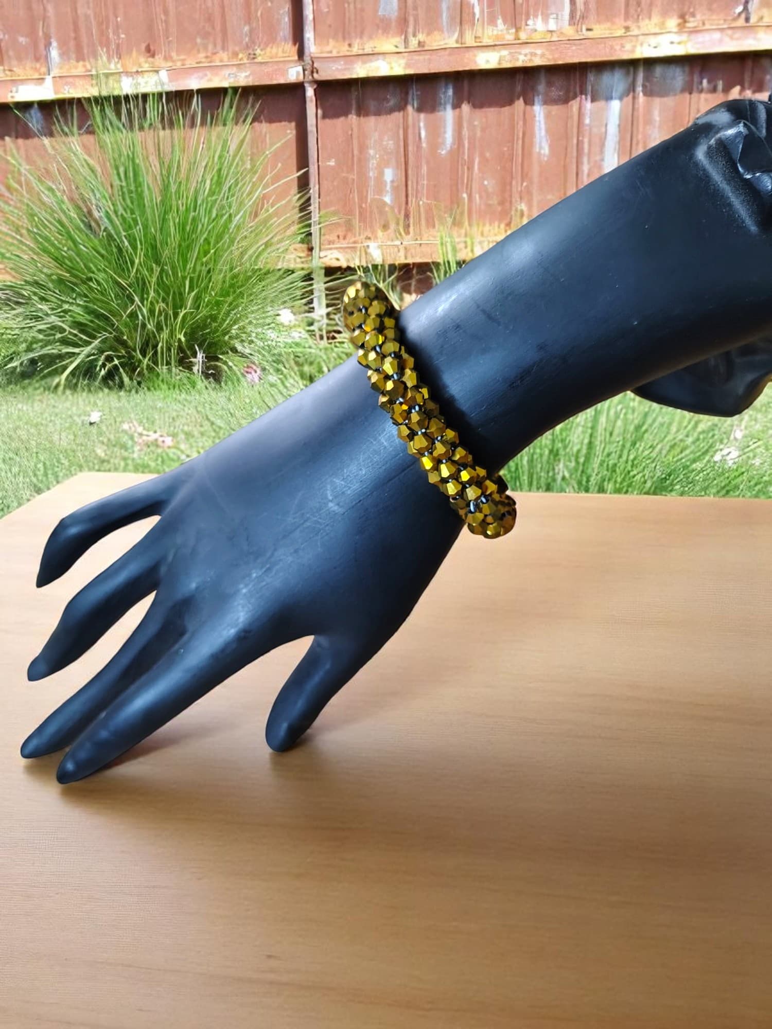INHANSS-UNISEX Crystal Bloom – Adjustable Crystal Bead Bracelets image 3
