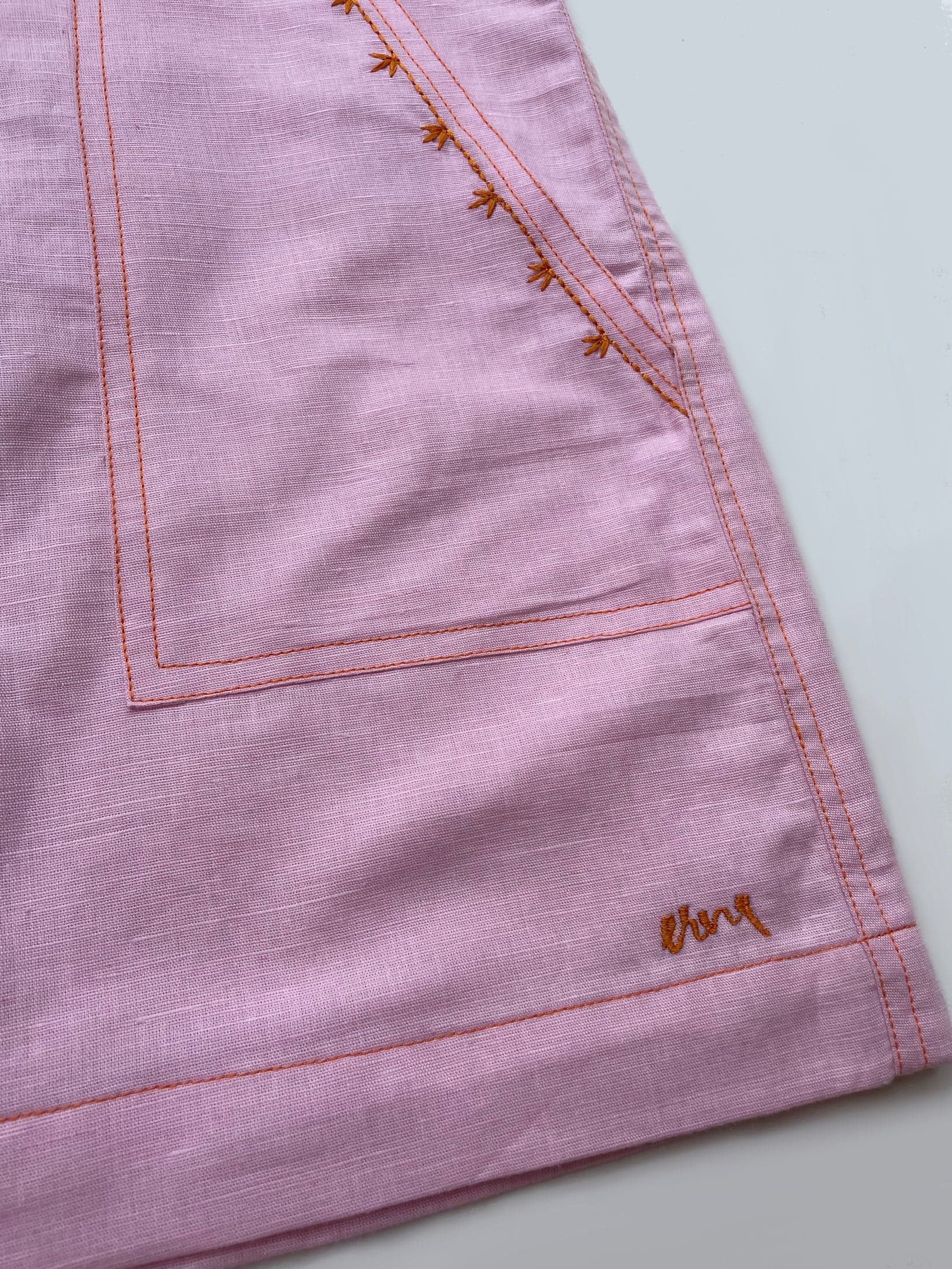 Sherry Linen Skirt image 3