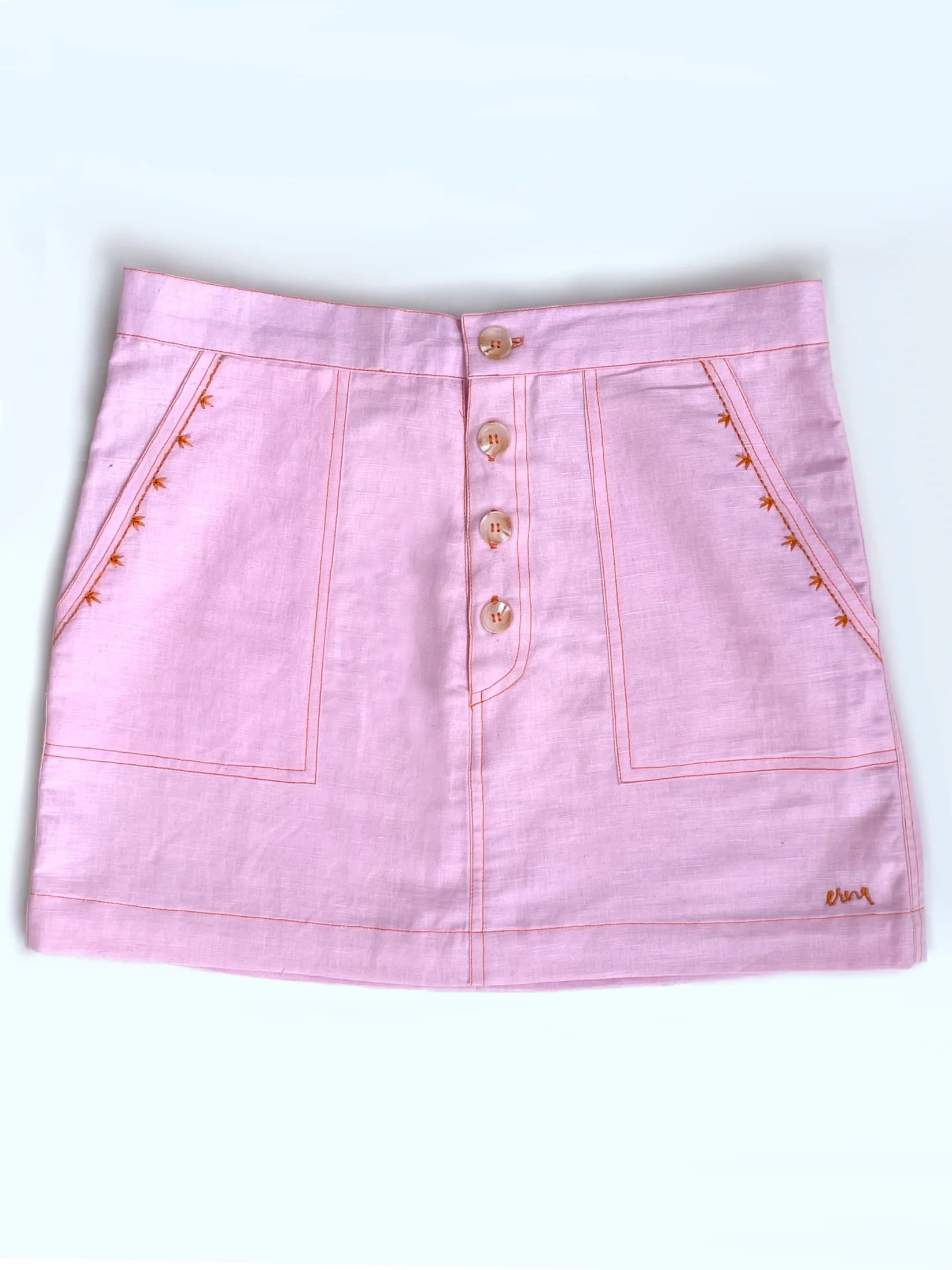 Sherry Linen Skirt image 4