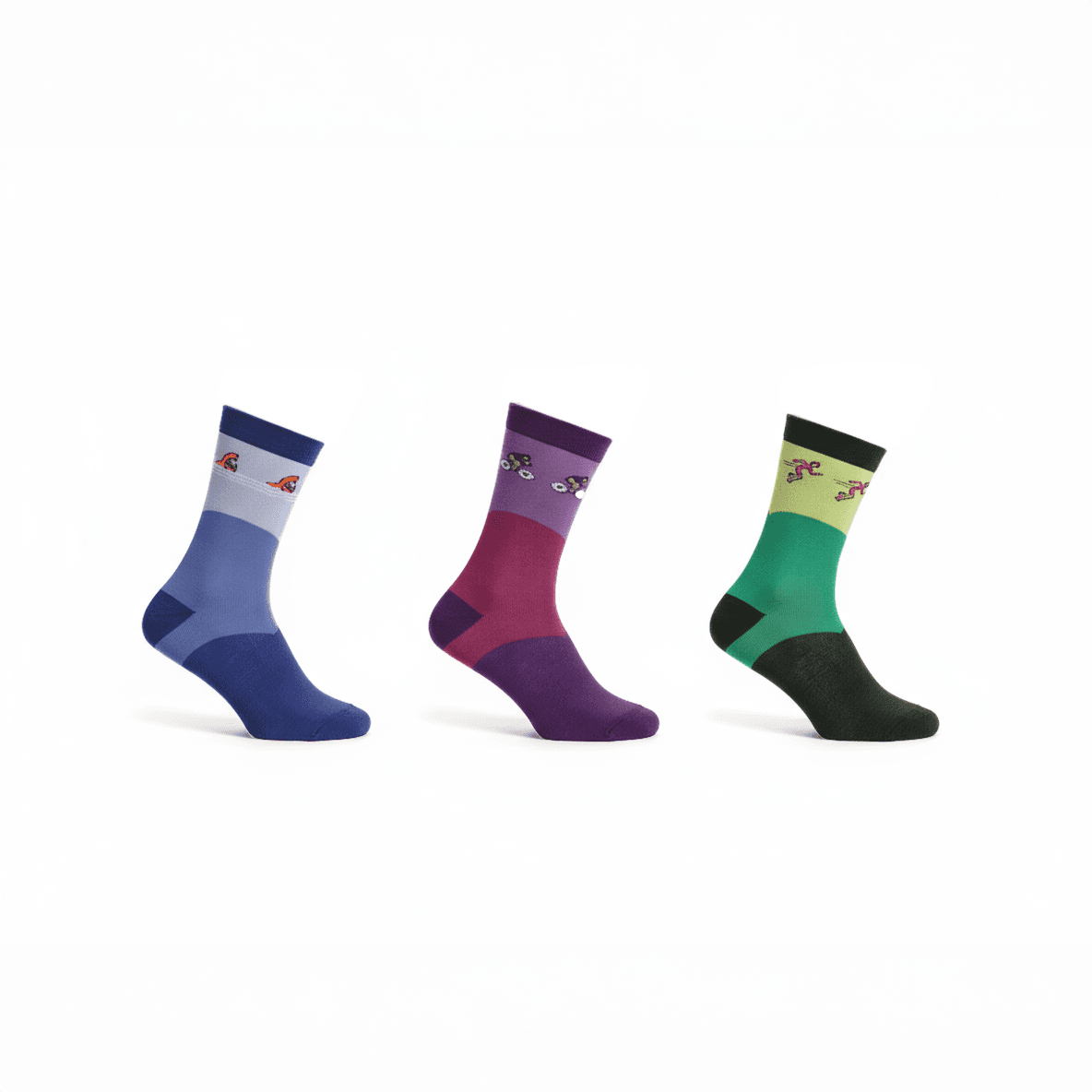 Ready, Set, Tri! (Crew Length) (Pack of 3)