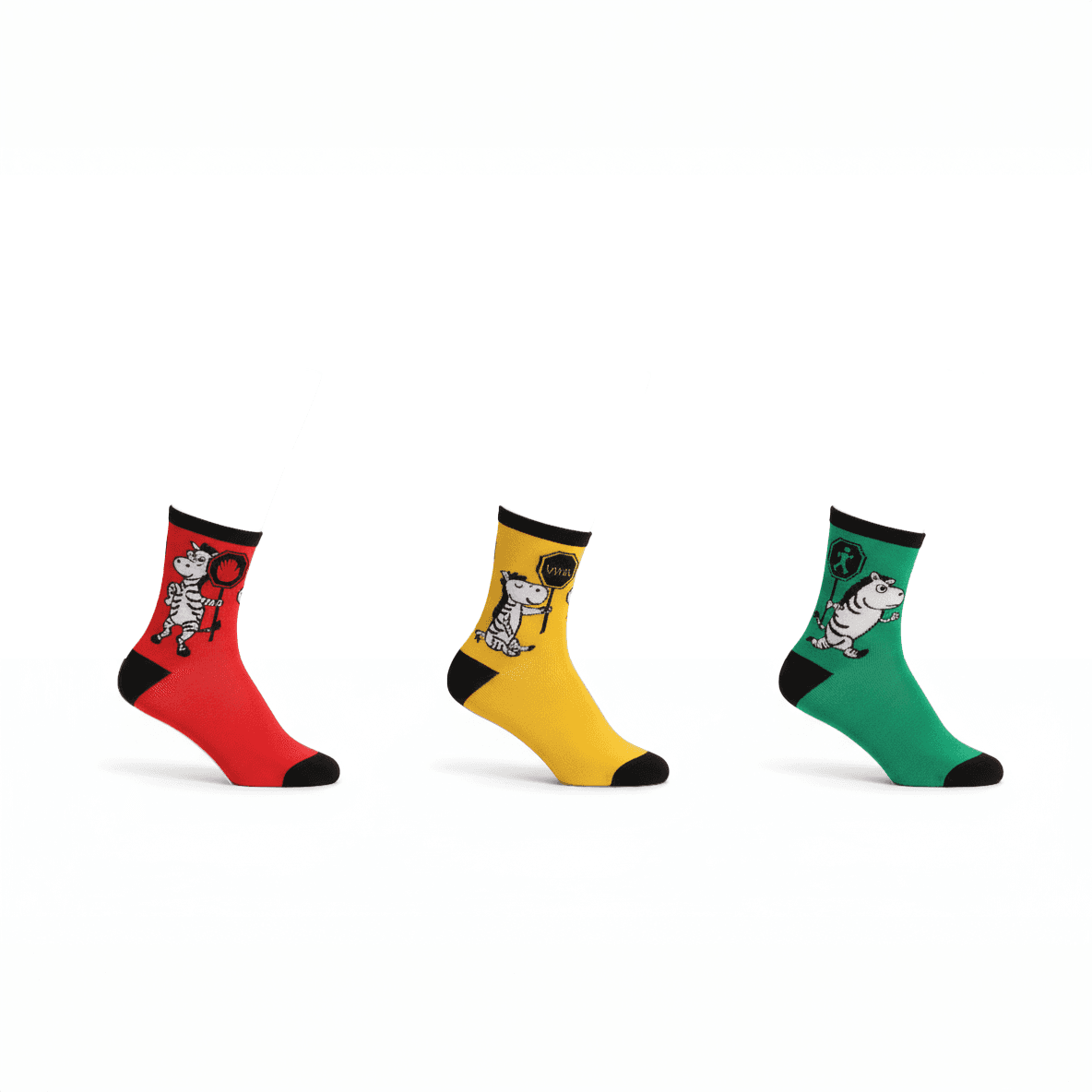 Stop, Wait & Go! (Crew Length) (Pack of 3)