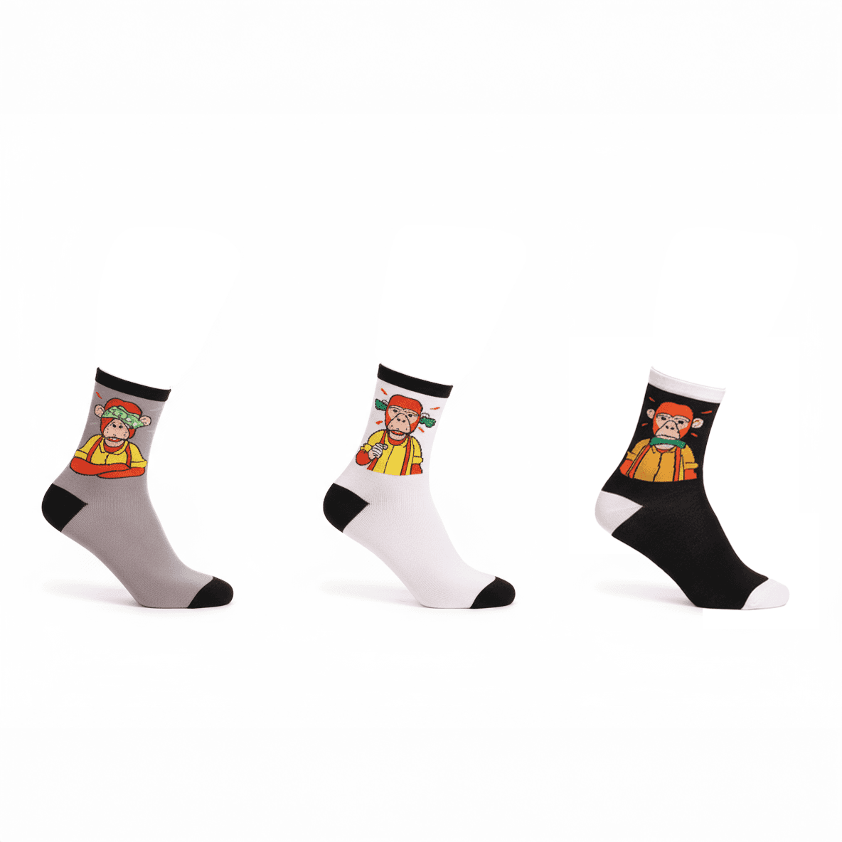 Mon(k)ey Matters (Crew Length) (Pack of 3)