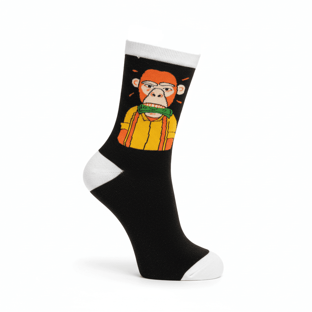 Speak-No-Money Sock