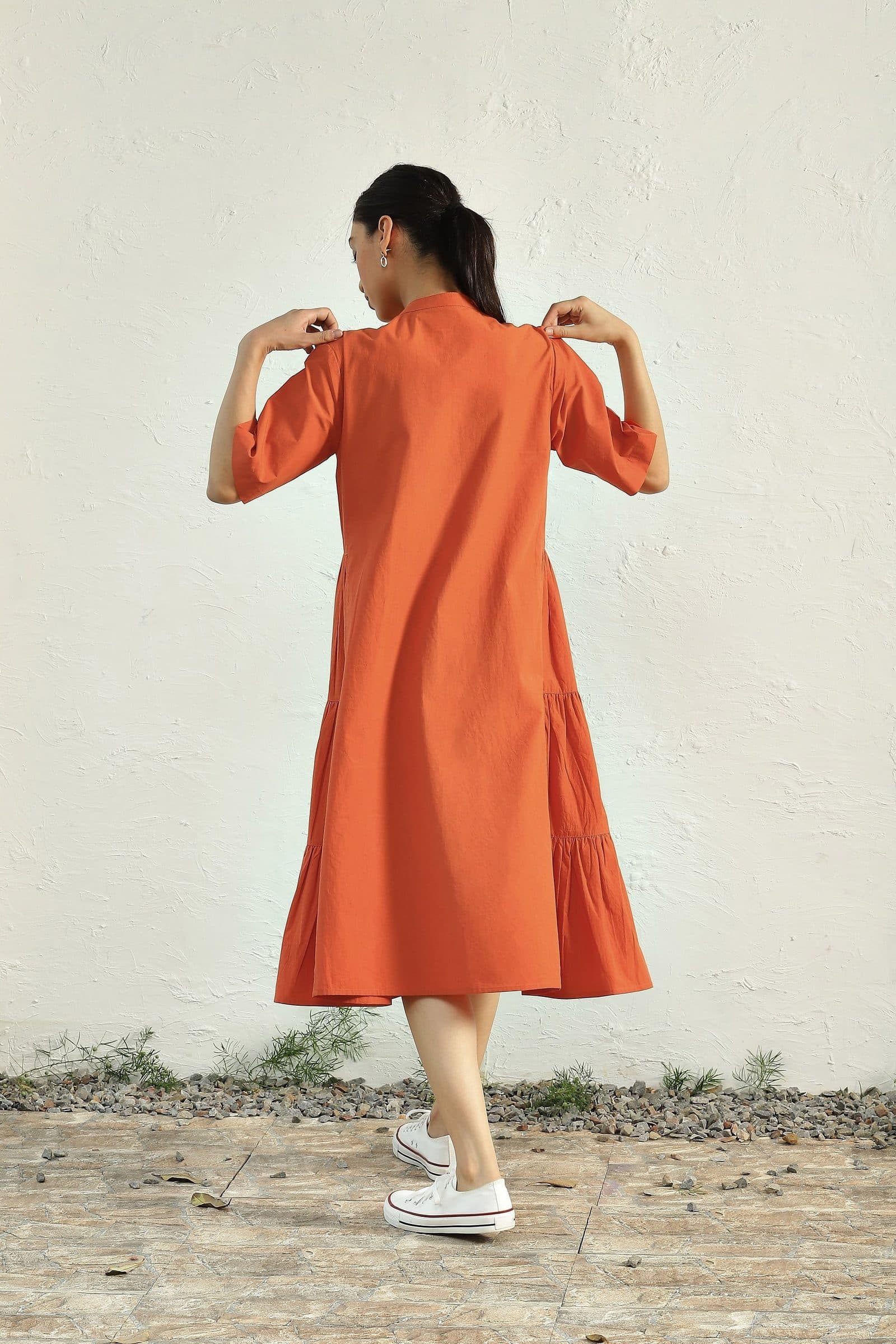 Sunset Side Gathered Dress image 2
