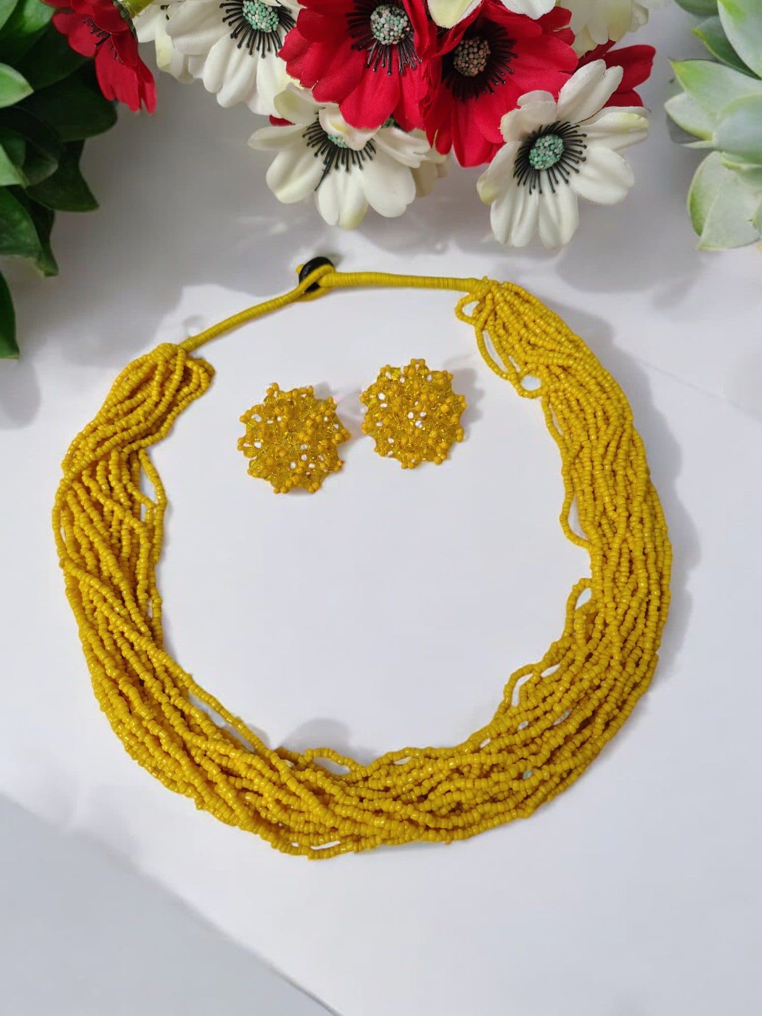 Everyday-to-Occasion Multilayer Beaded NecKlace With Matching Earrings image 23