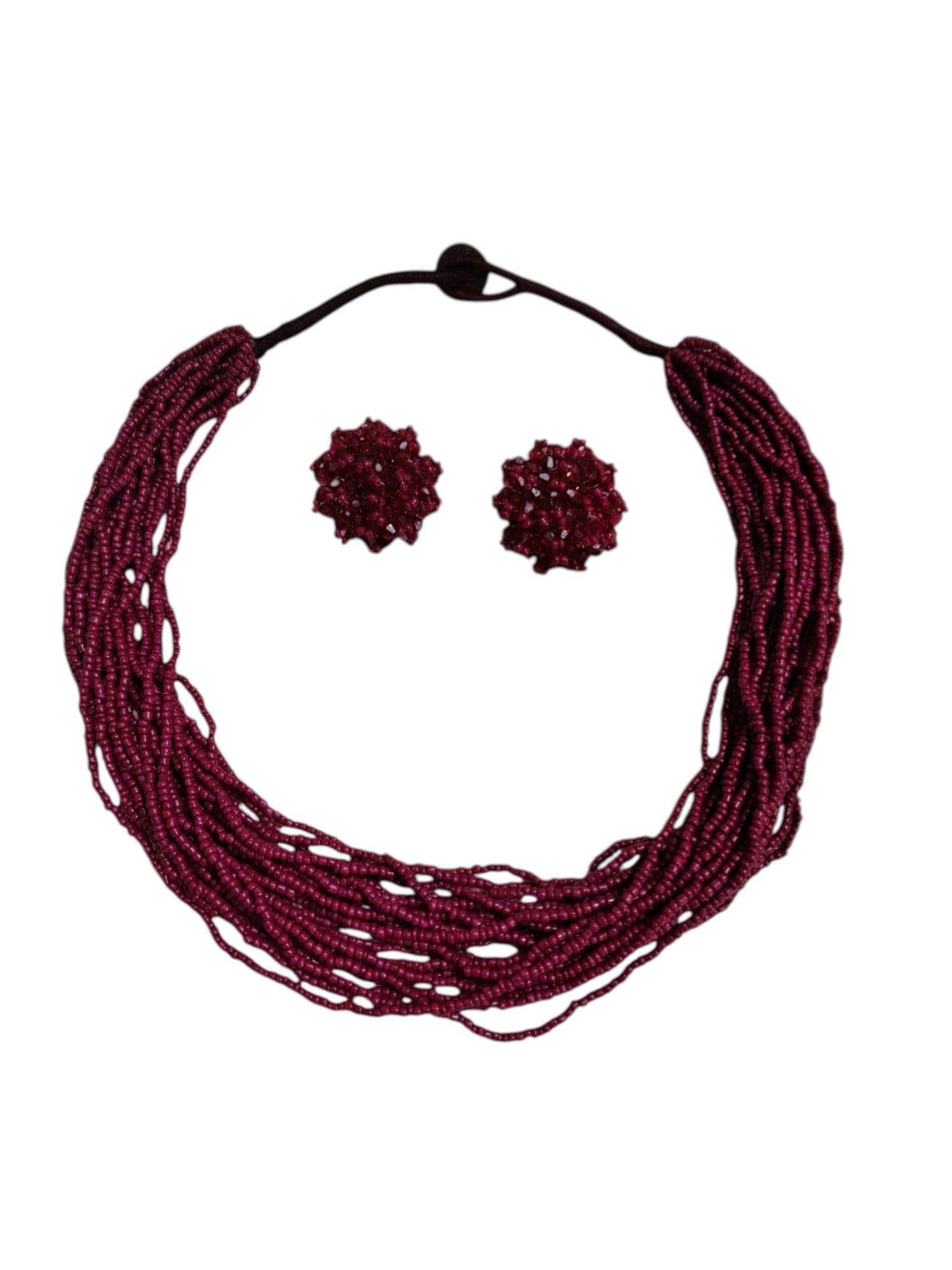 Everyday-to-Occasion Multilayer Beaded NecKlace With Matching Earrings image 24