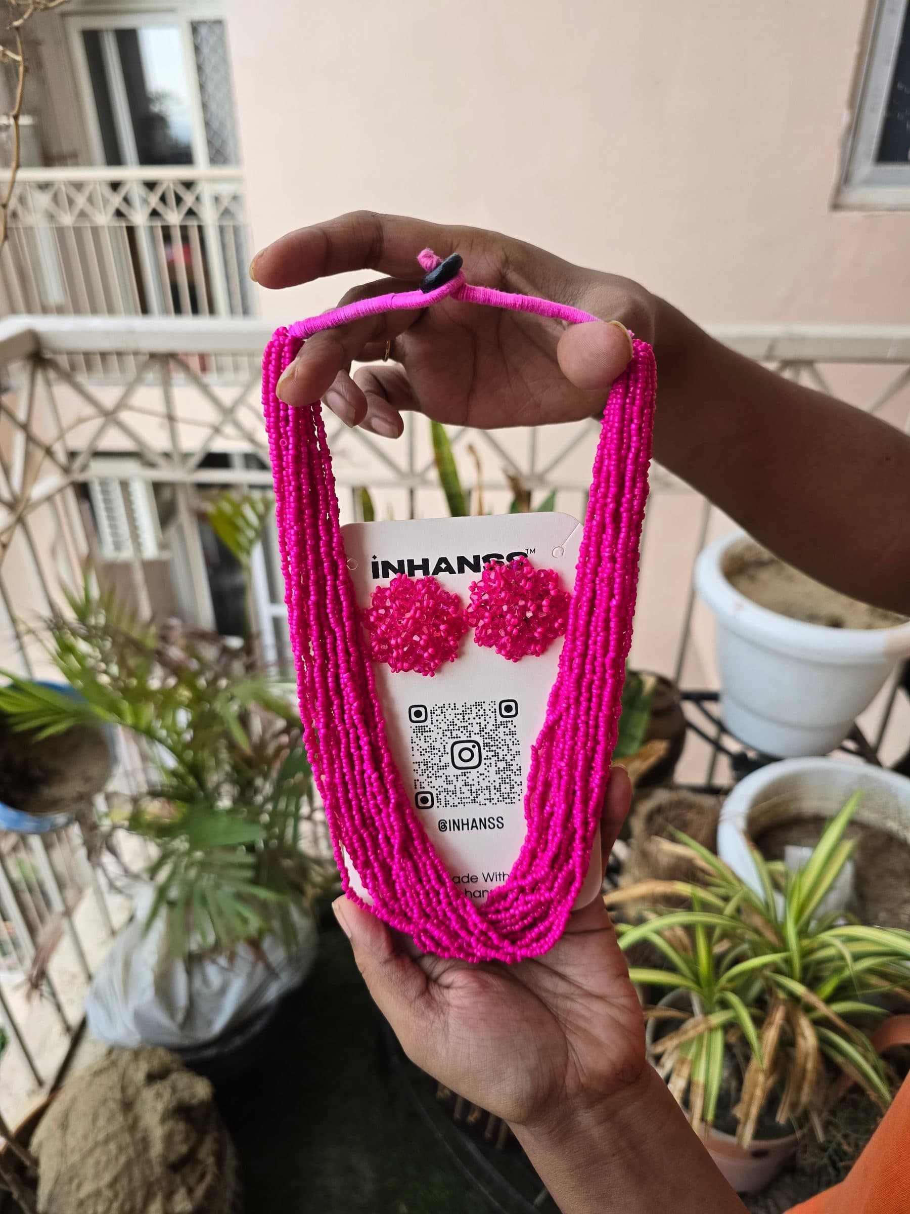 Everyday-to-Occasion Multilayer Beaded NecKlace With Matching Earrings image 5