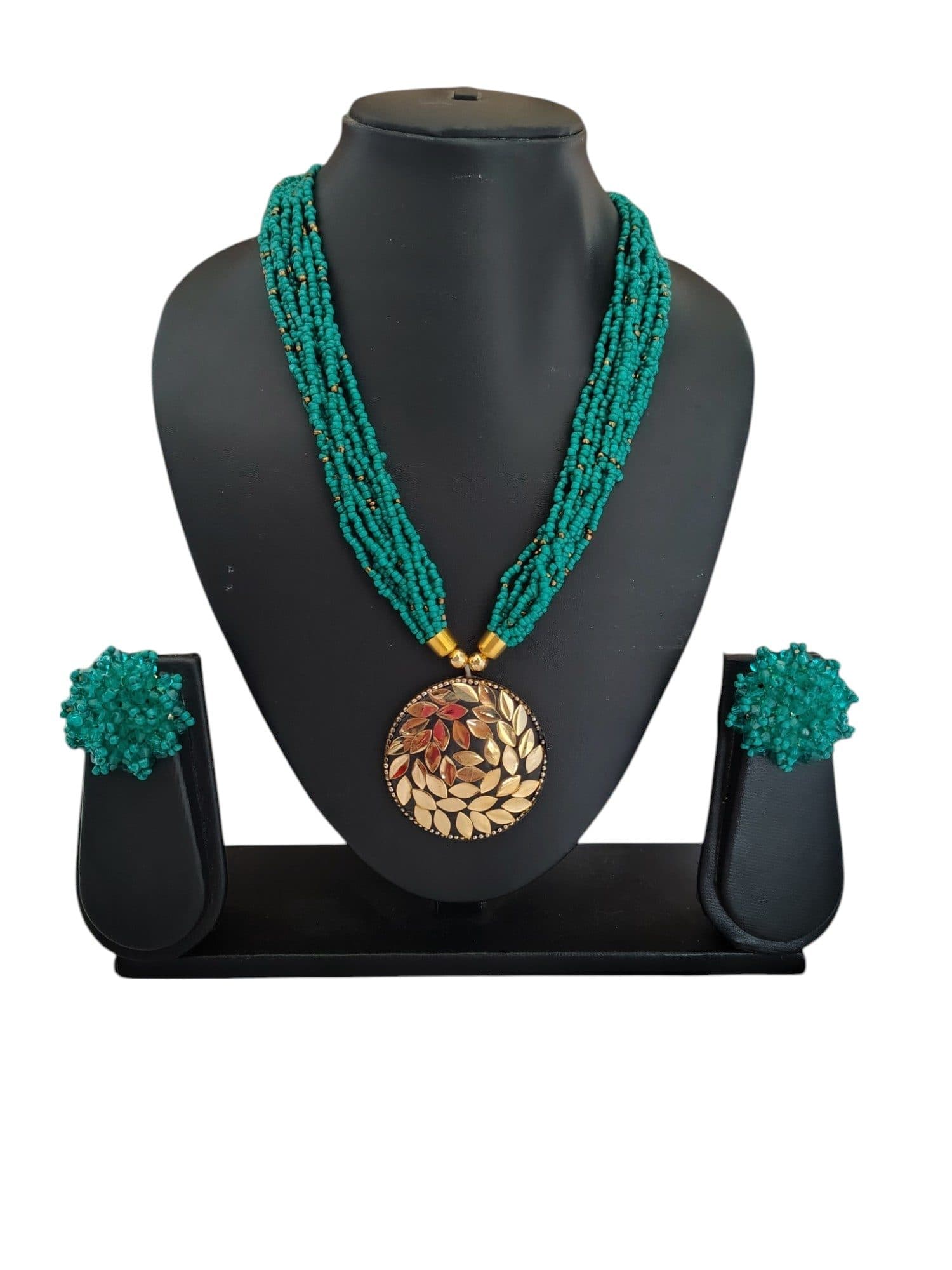 All-Day Statement Beaded Necklace Set hover