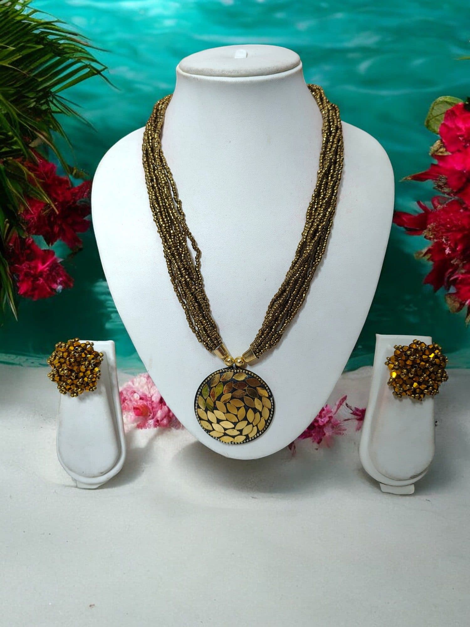 All-Day Statement Beaded Necklace Set image 7