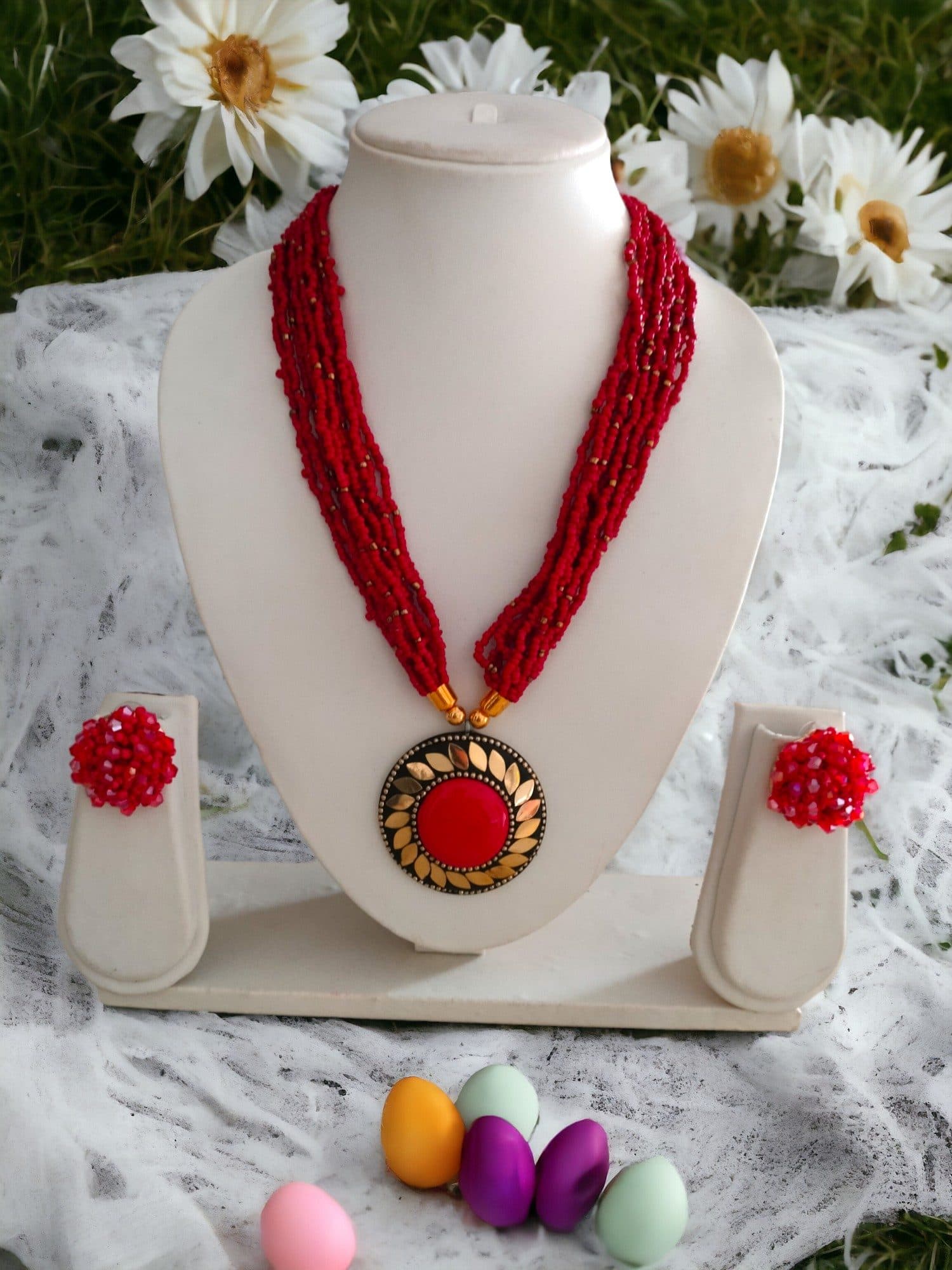 All-Day Statement Beaded Necklace Set image 12