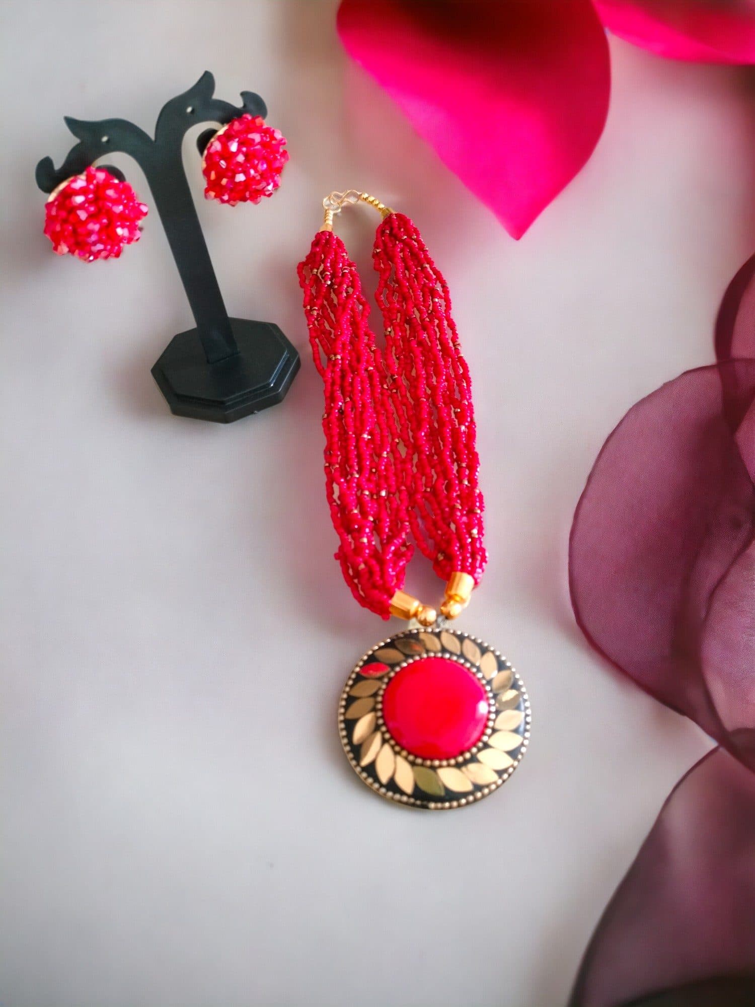 All-Day Statement Beaded Necklace Set image 16
