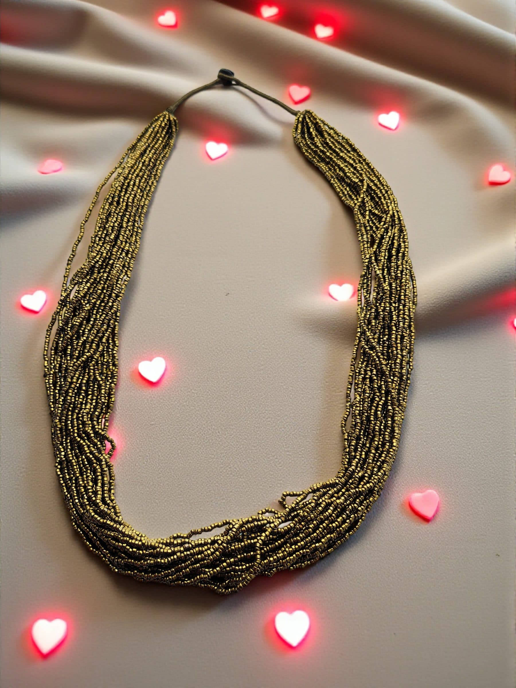 RangSaaz 20-Layer Luxe Long Beaded Necklace (With Optional Statement Earrings) image 8