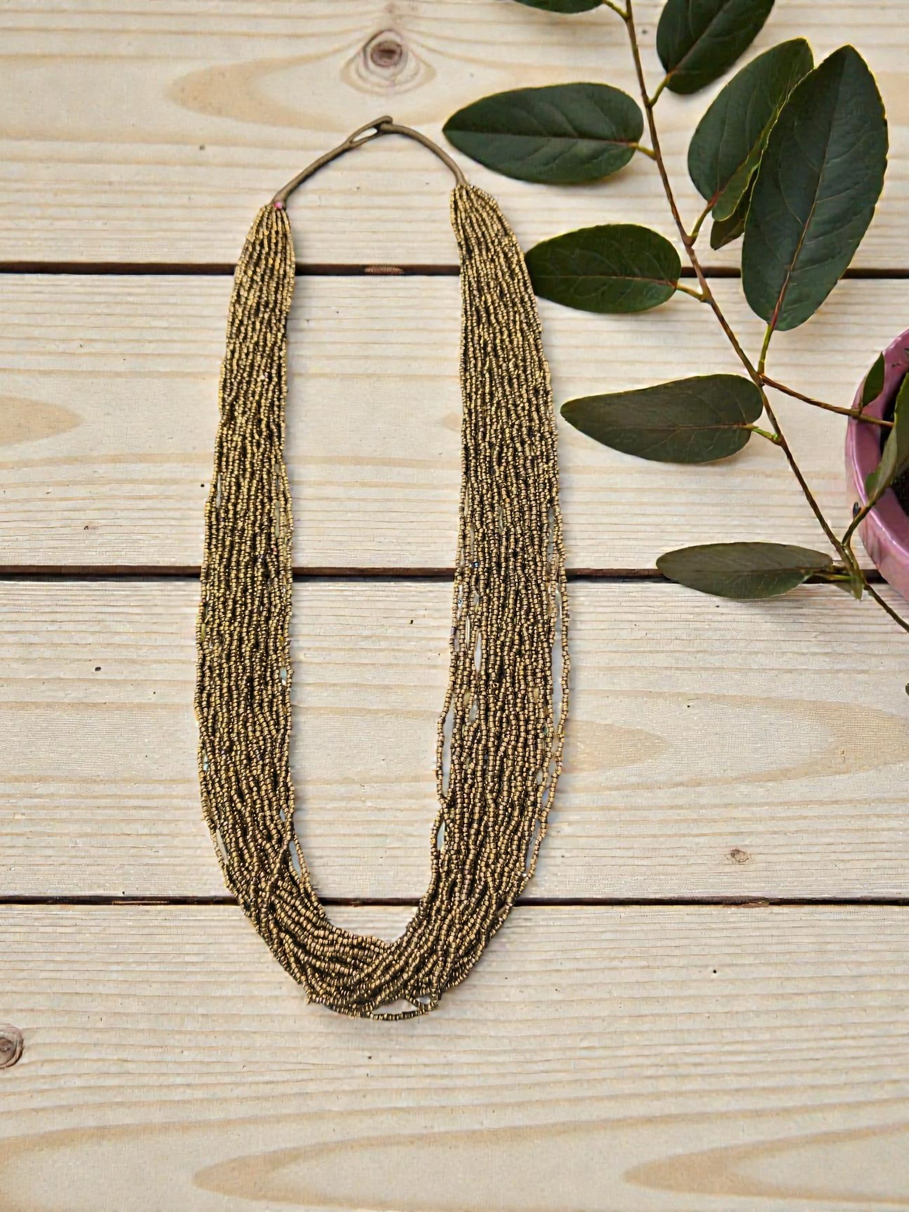 RangSaaz 20-Layer Luxe Long Beaded Necklace (With Optional Statement Earrings) image 34