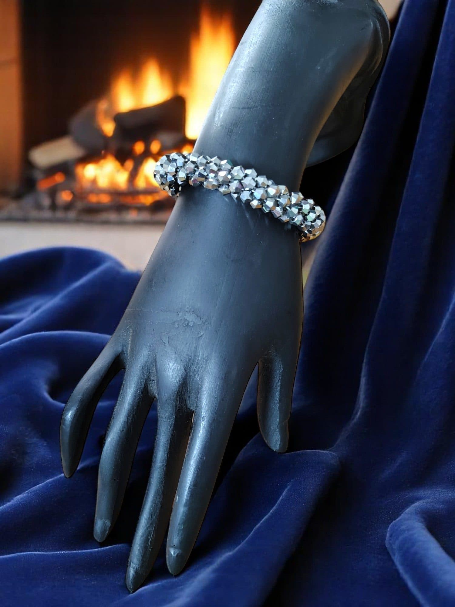 UNISEX Crystal Bloom – Adjustable Crystal Bead Bracelets image 3