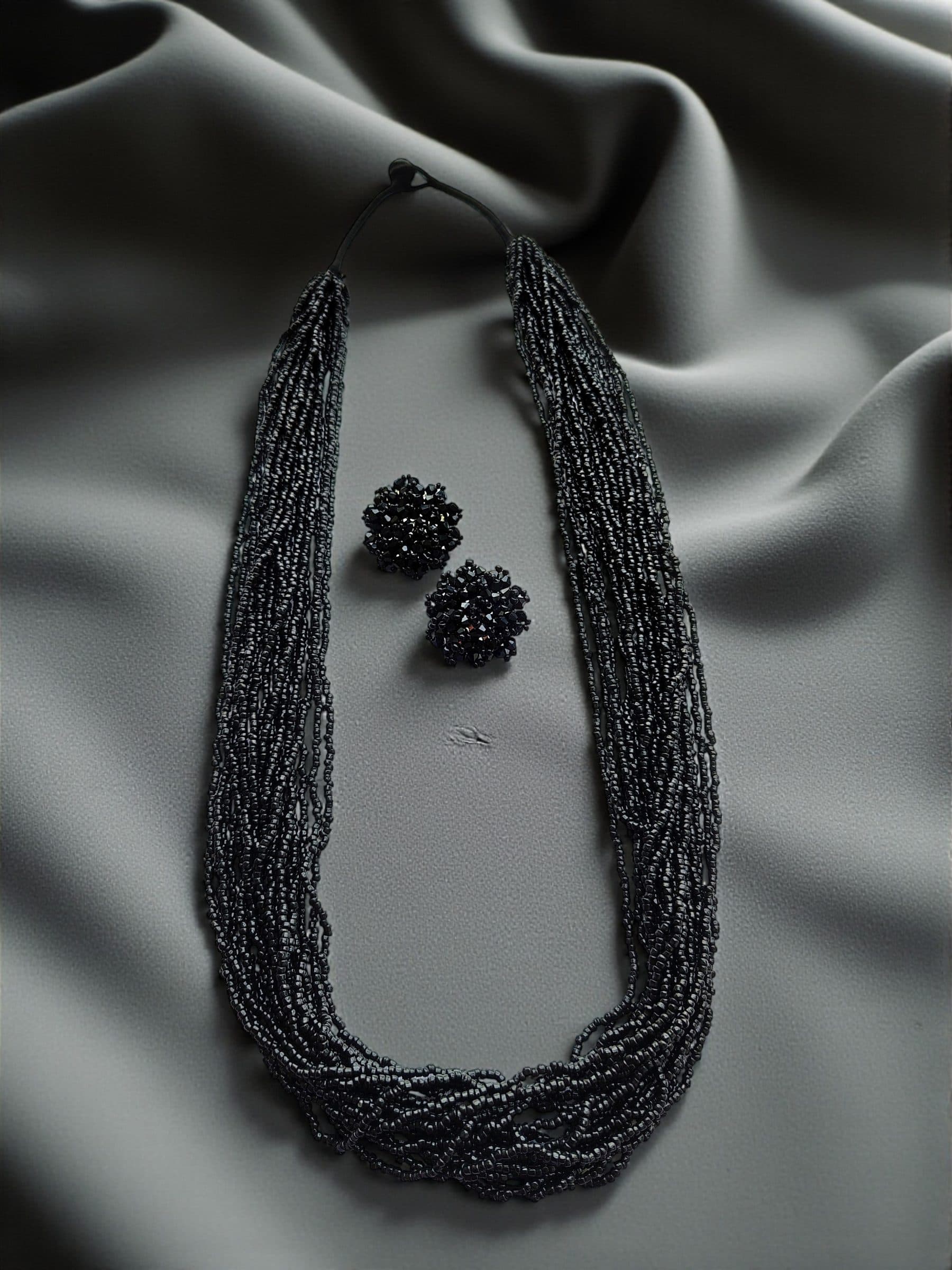 RangSaaz 20-Layer Luxe Long Beaded Necklace (With Optional Statement Earrings) image 3