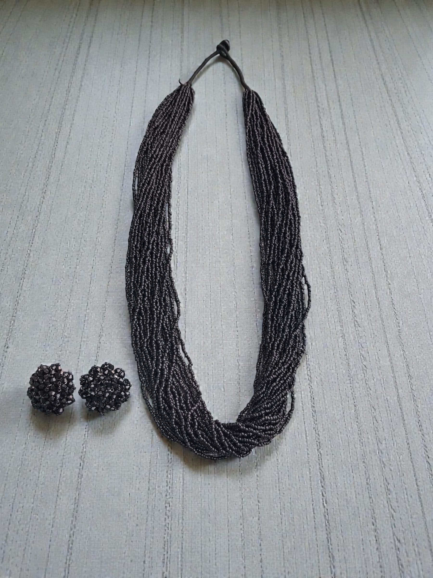 RangSaaz 20-Layer Luxe Long Beaded Necklace (With Optional Statement Earrings) image 24