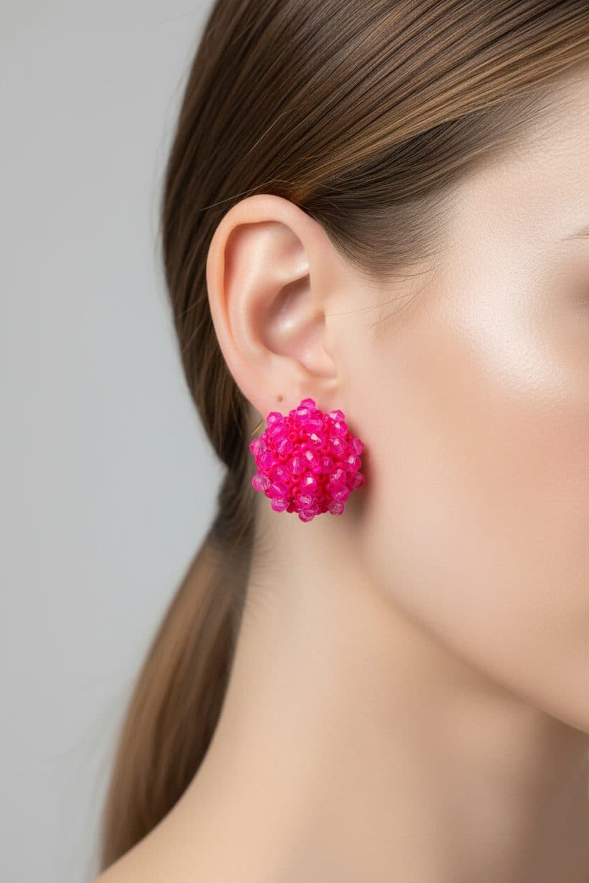 Small Statement Studs Earrings image 16