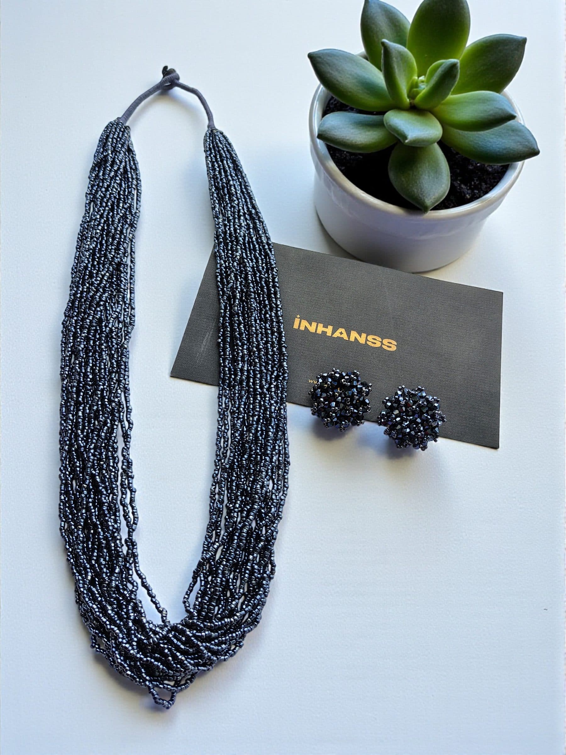 RangSaaz 20-Layer Luxe Long Beaded Necklace (With Optional Statement Earrings) image 4
