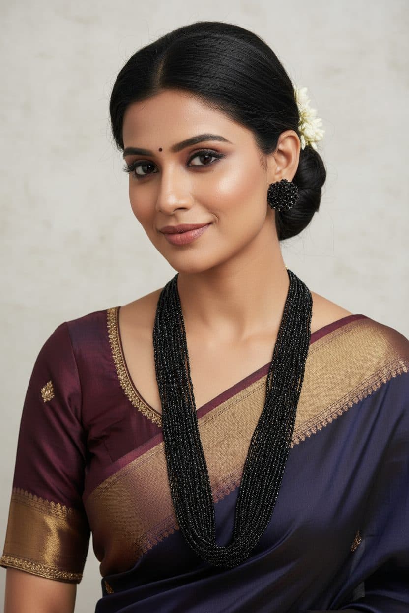RangSaaz 20-Layer Luxe Long Beaded Necklace (With Optional Statement Earrings) image 36