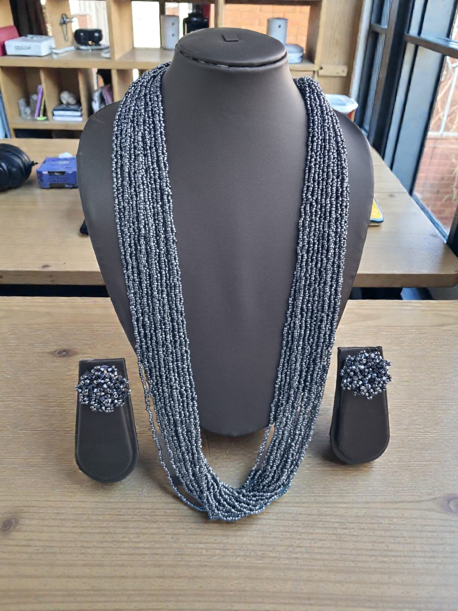 RangSaaz 20-Layer Luxe Long Beaded Necklace (With Optional Statement Earrings) image 11