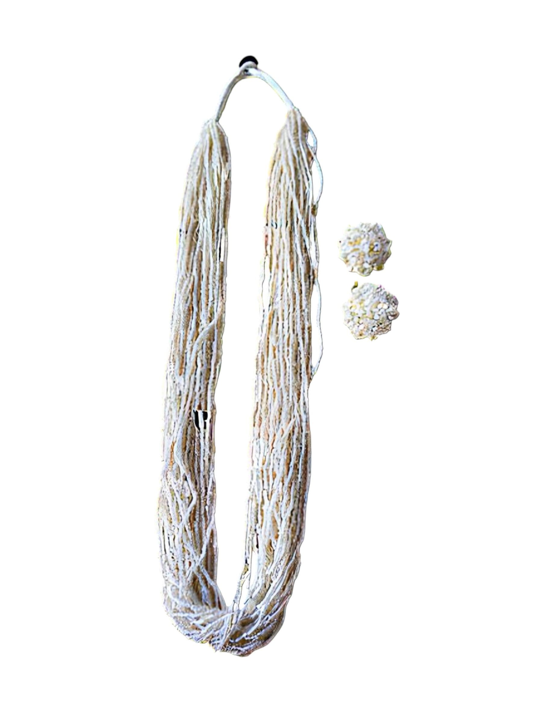 RangSaaz 20-Layer Luxe Long Beaded Necklace (With Optional Statement Earrings) image 5