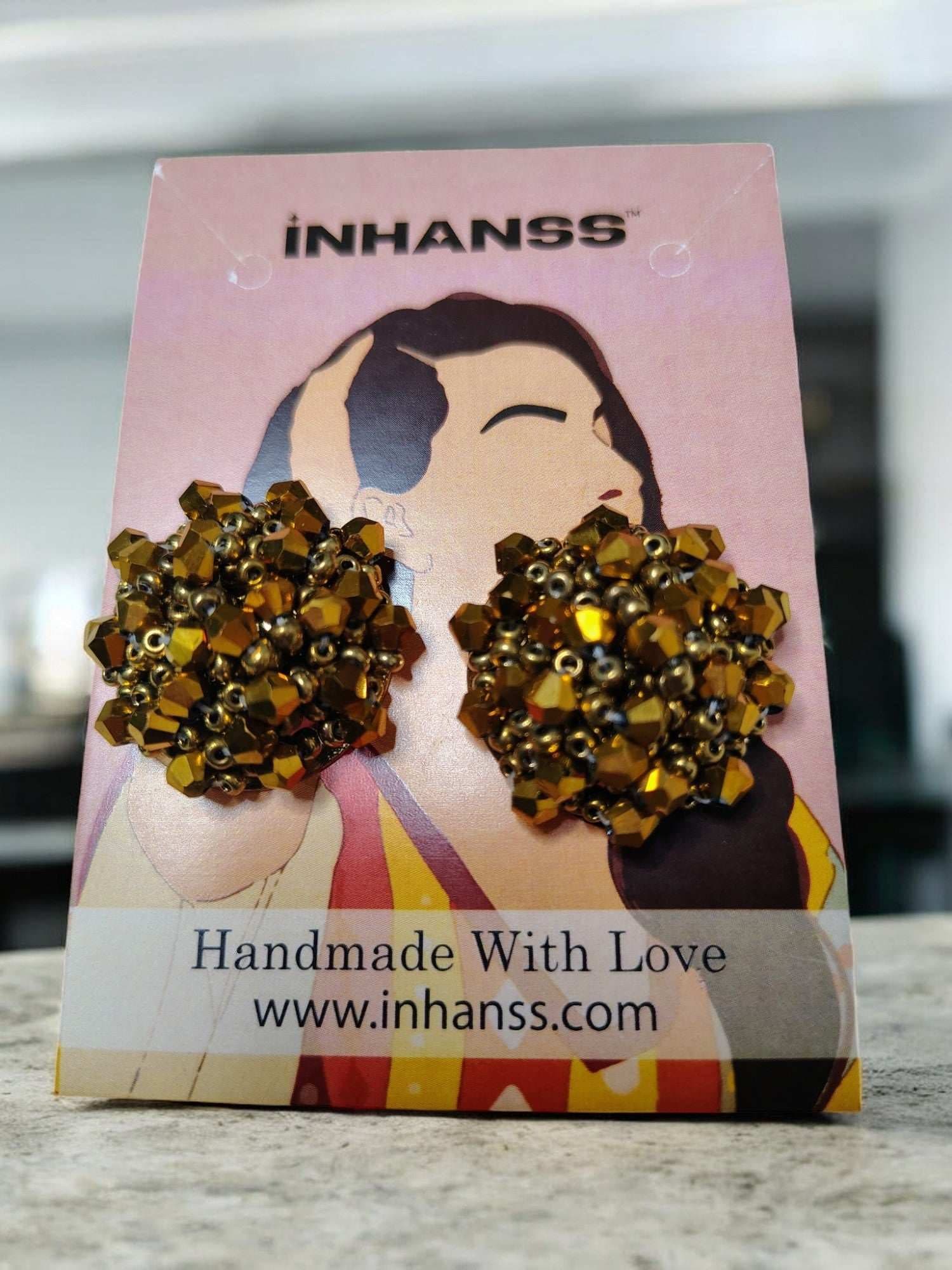 Small Statement Studs Earrings image 8