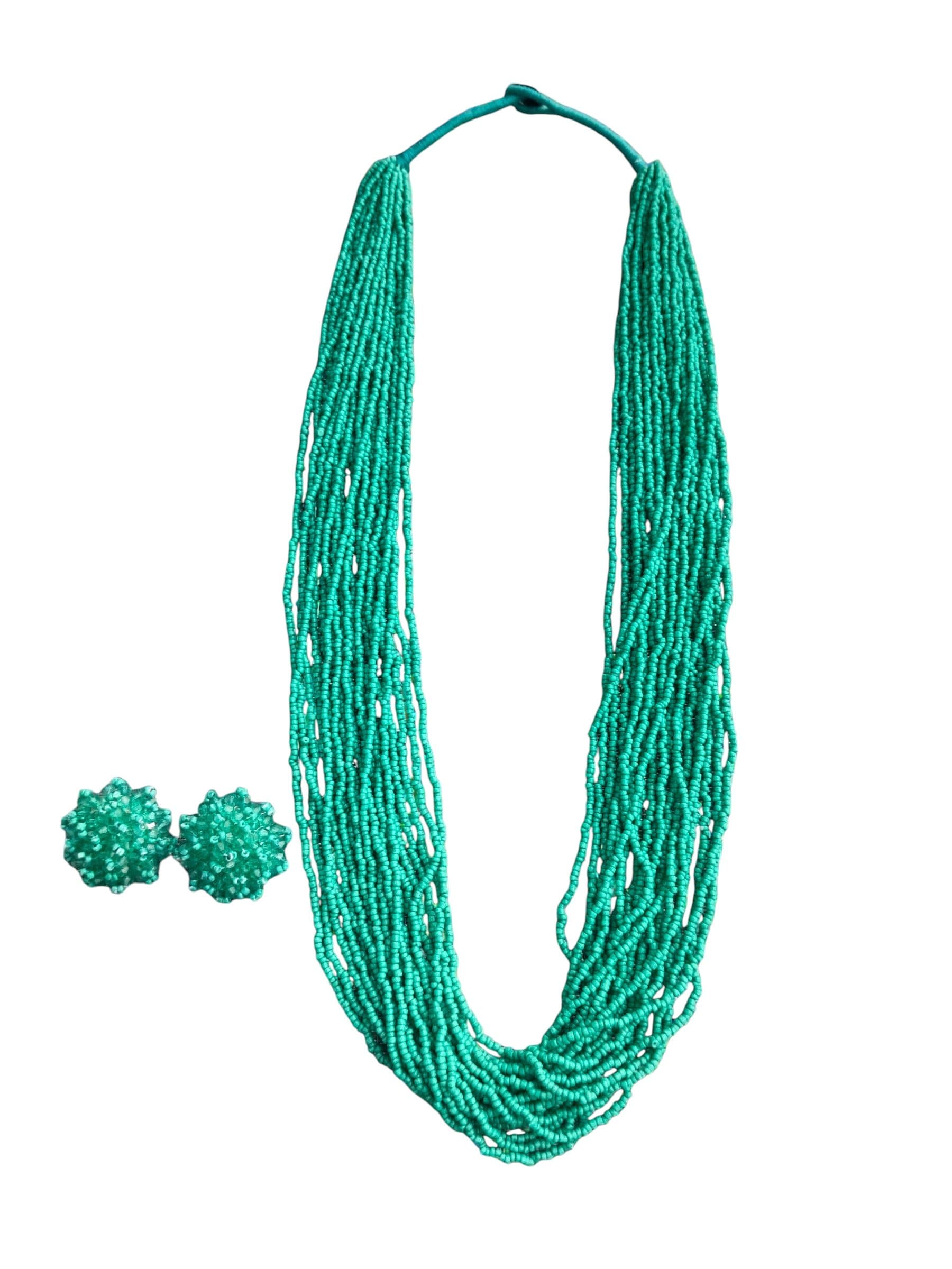 RangSaaz 20-Layer Luxe Long Beaded Necklace (With Optional Statement Earrings) image 27