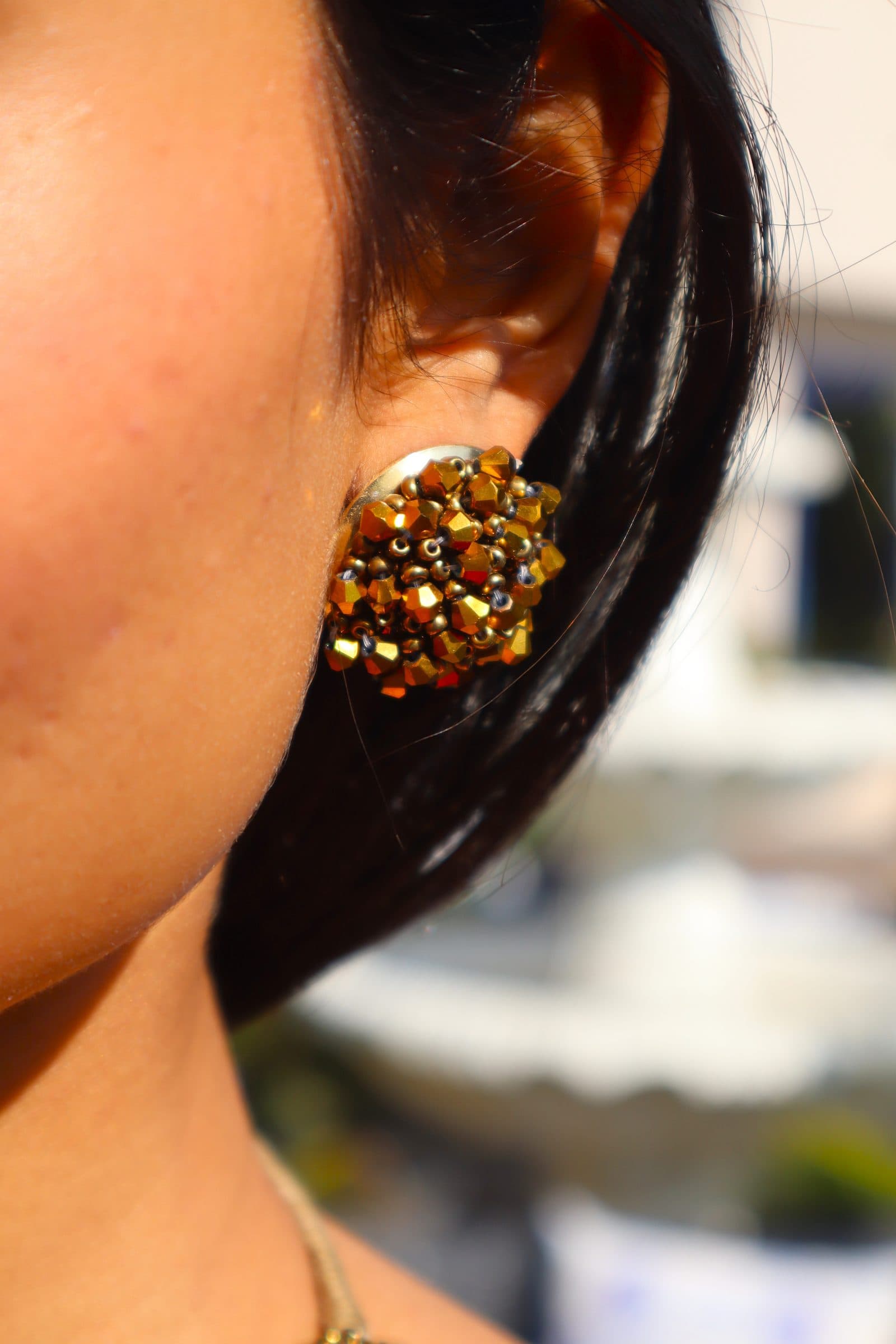 Small Statement Studs Earrings image 19