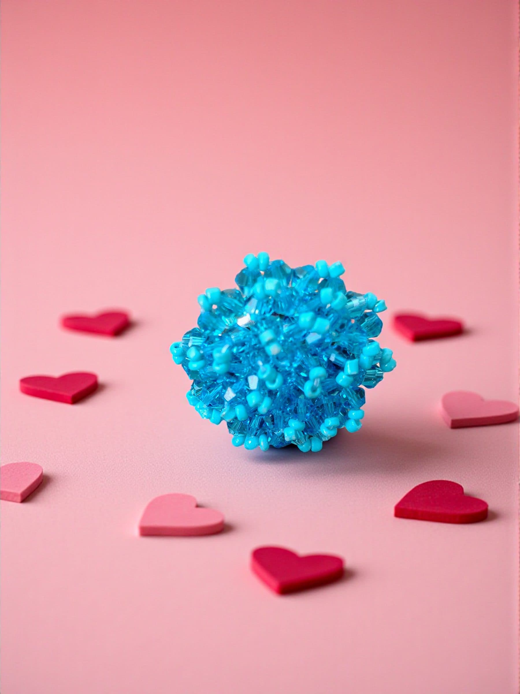 Rang-E-Roshan Adjustable Ring – Handmade Crystal Statement Ring
