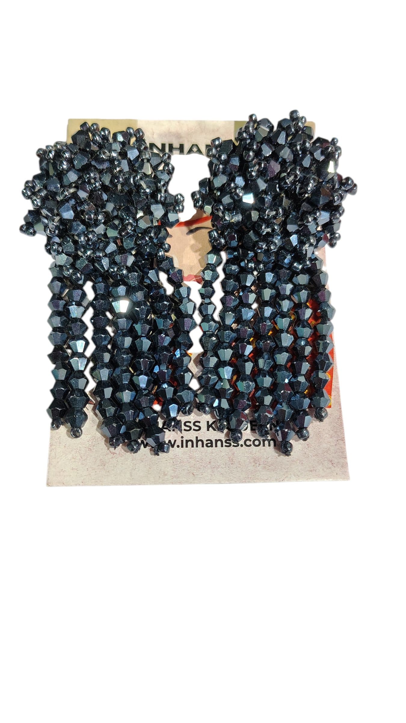 Handmade Crystal Water Fall Earrings - Short - Made in 180 Hours