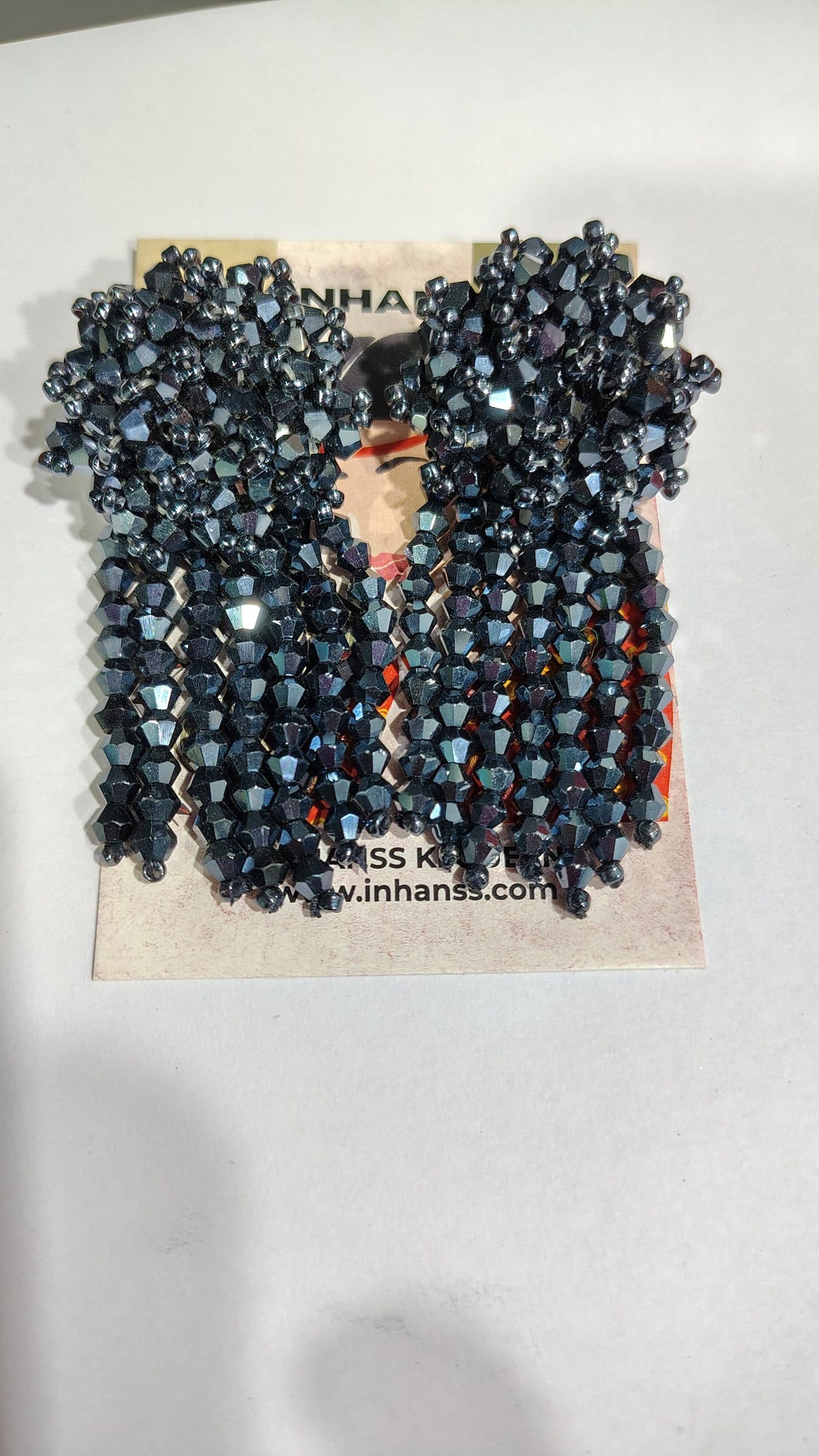 Handmade Crystal Water Fall Earrings - Short - Made in 180 Hours image 6