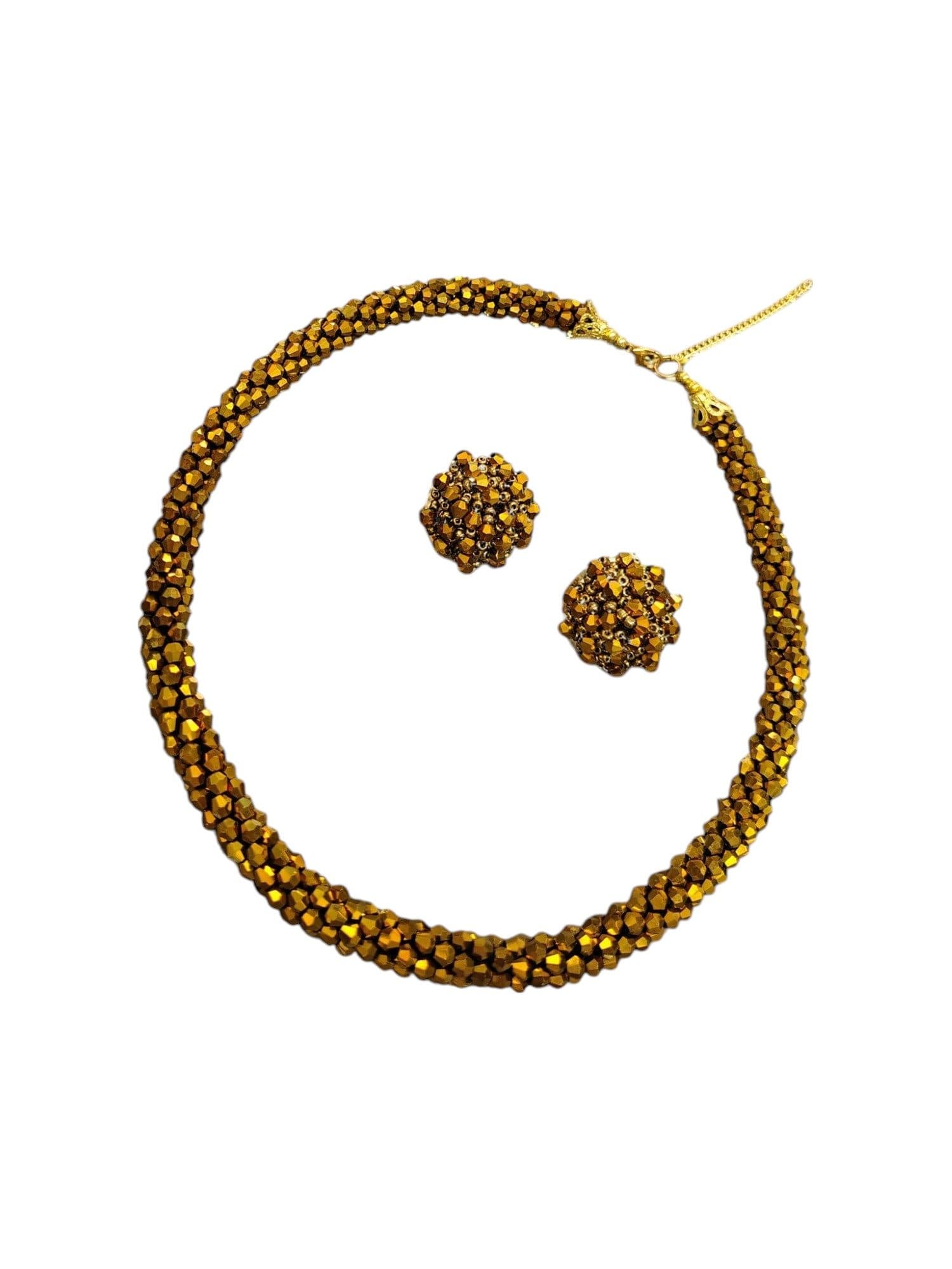 Easy Glam Crystal Bead Necklace / Necklace with Earrings -Adjustable image 20