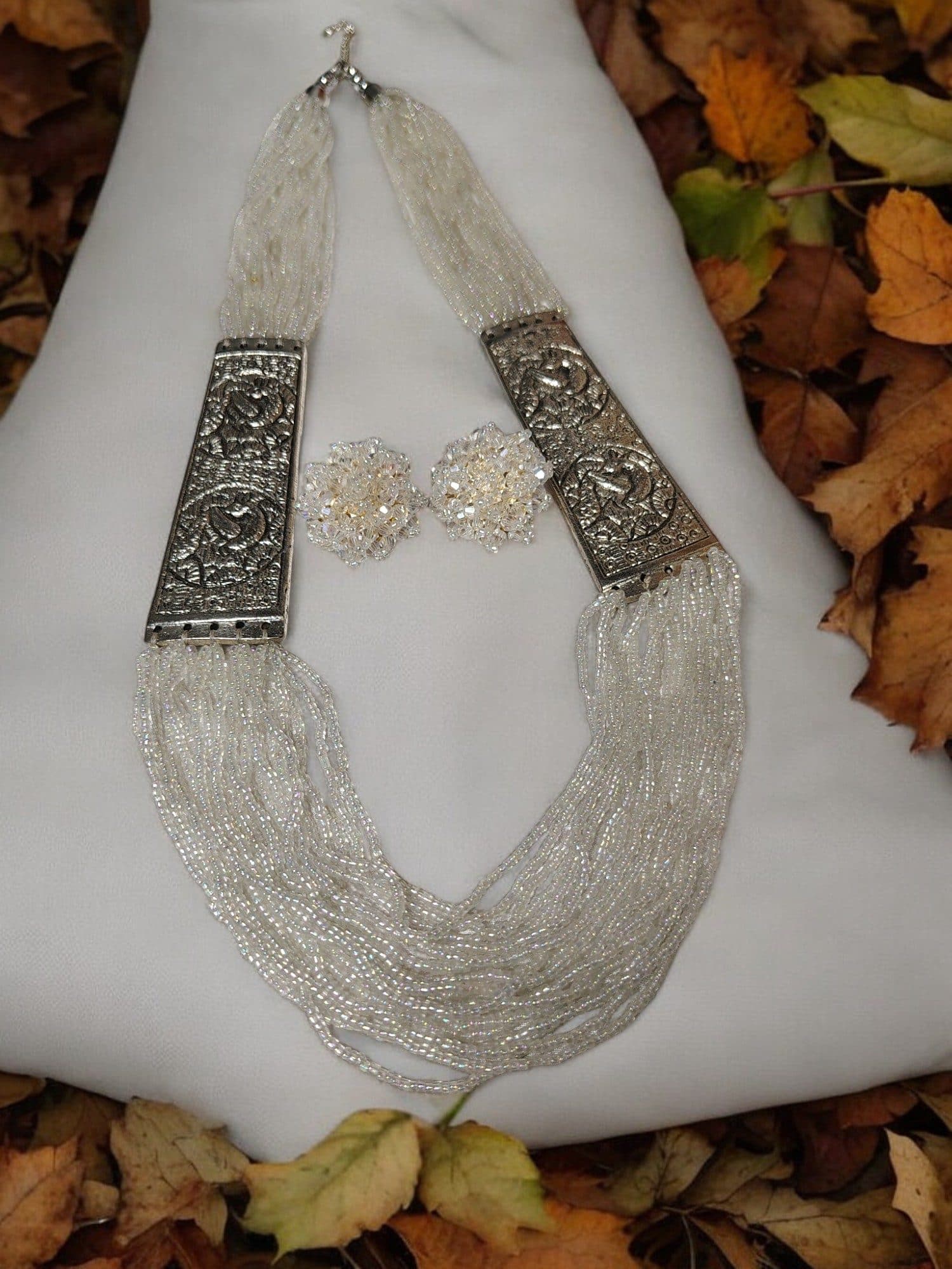 Saree Shobha Statement Necklace & Earring Set image 7