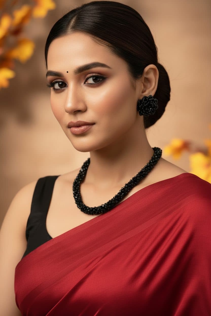 Easy Glam Crystal Bead Necklace / Necklace with Earrings -Adjustable image 10