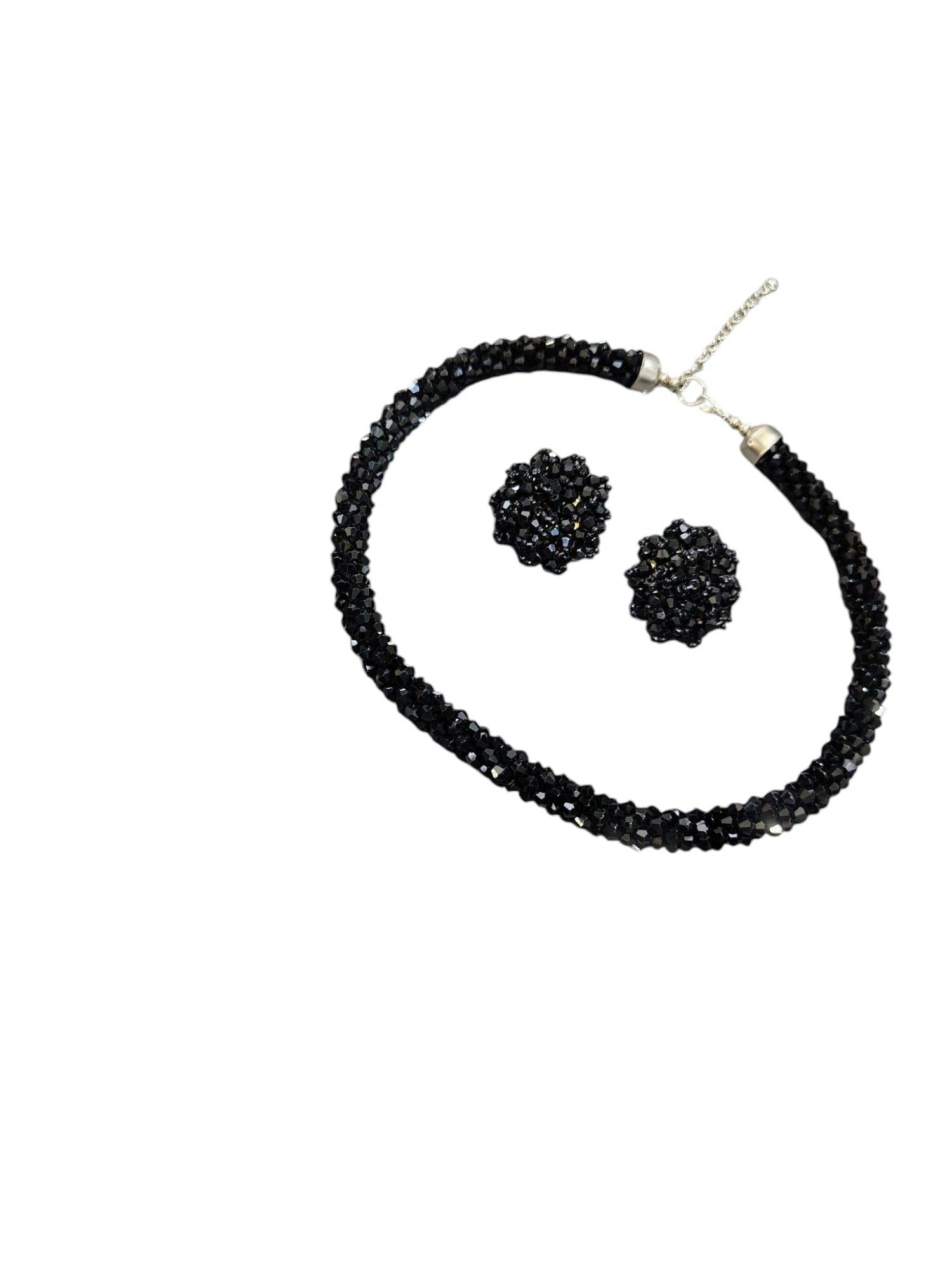 Easy Glam Crystal Bead Necklace / Necklace with Earrings -Adjustable image 22
