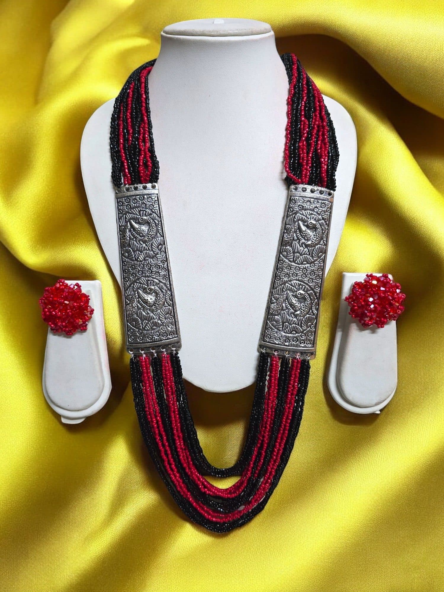 Saree Shobha Statement Necklace & Earring Set image 8