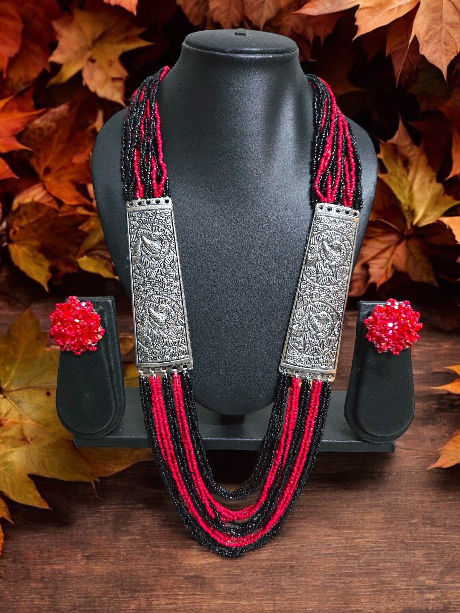 Saree Shobha Statement Necklace & Earring Set image 12