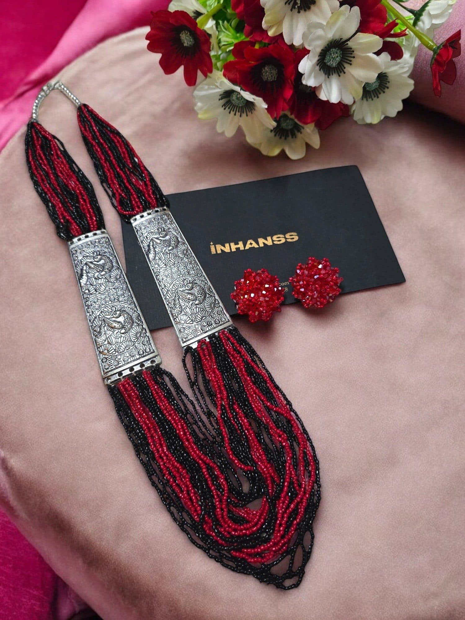 Saree Shobha Statement Necklace & Earring Set image 20