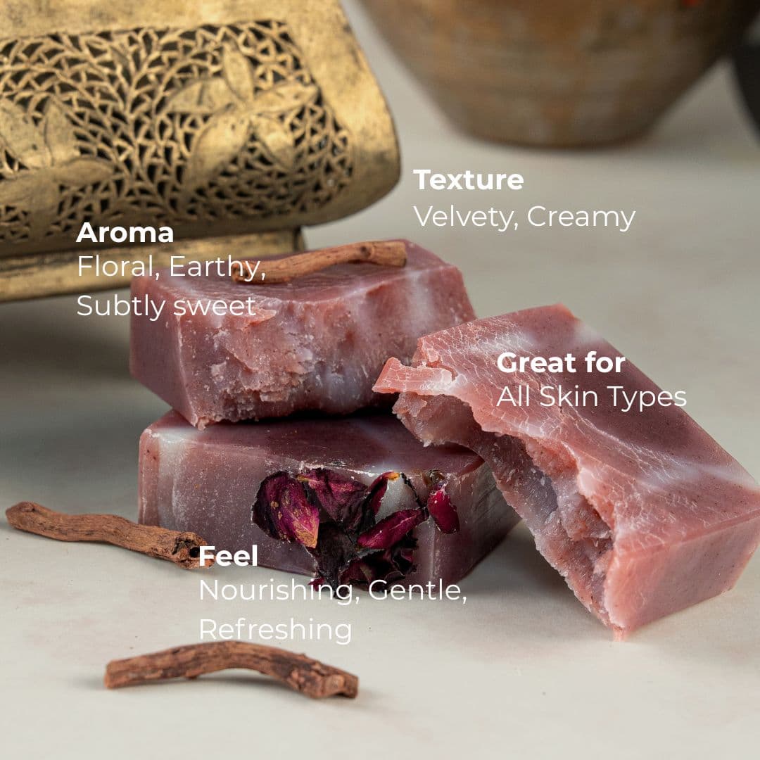 Manjistha Jasud Rosehip Handcrafted Cold Processed Soap image 4