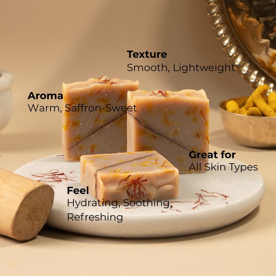 Kesar Chandan Handcrafted Cold Processed Soap image 4