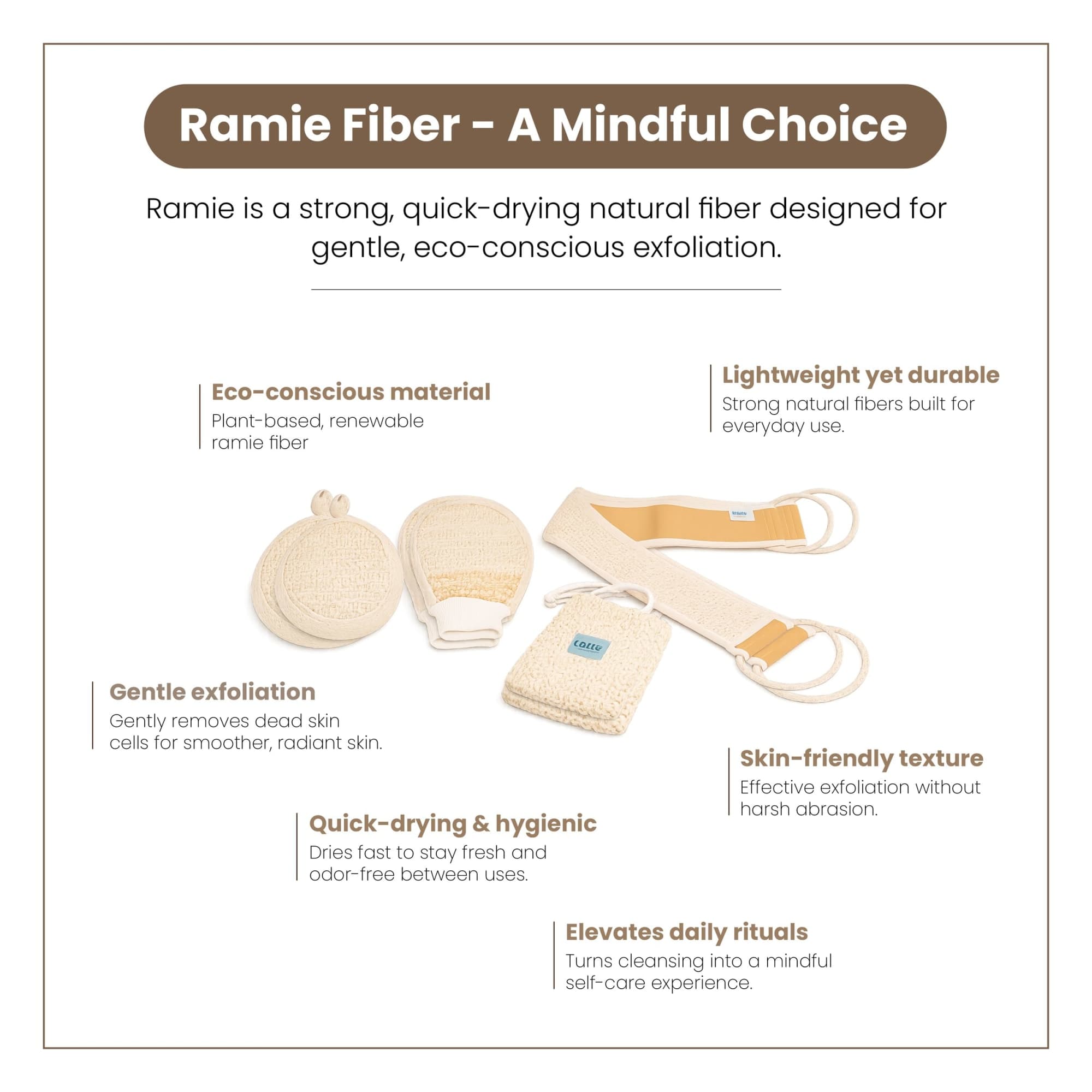 Bath Loofah - Ramie Fiber image 2
