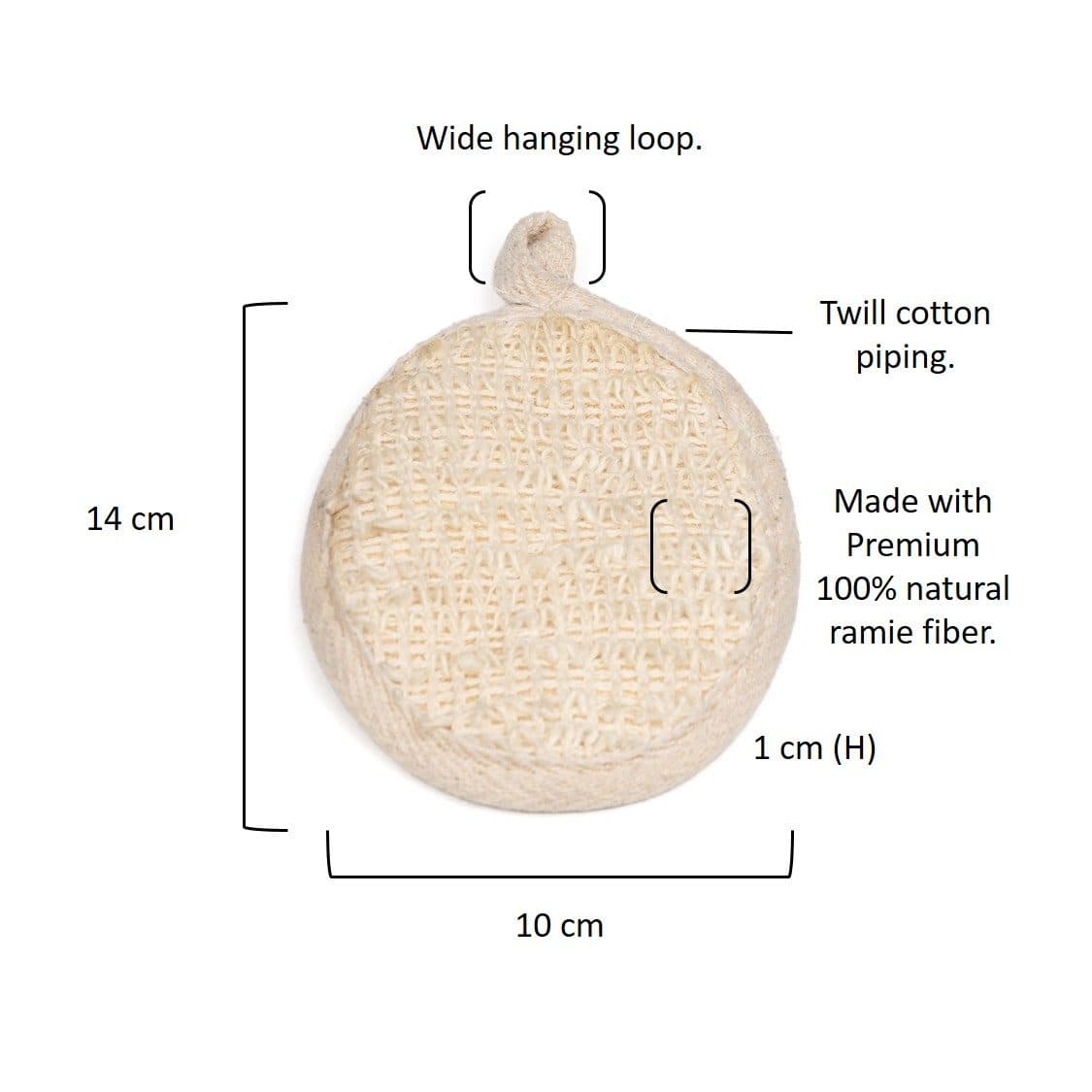 Bath Loofah - Ramie Fiber image 3