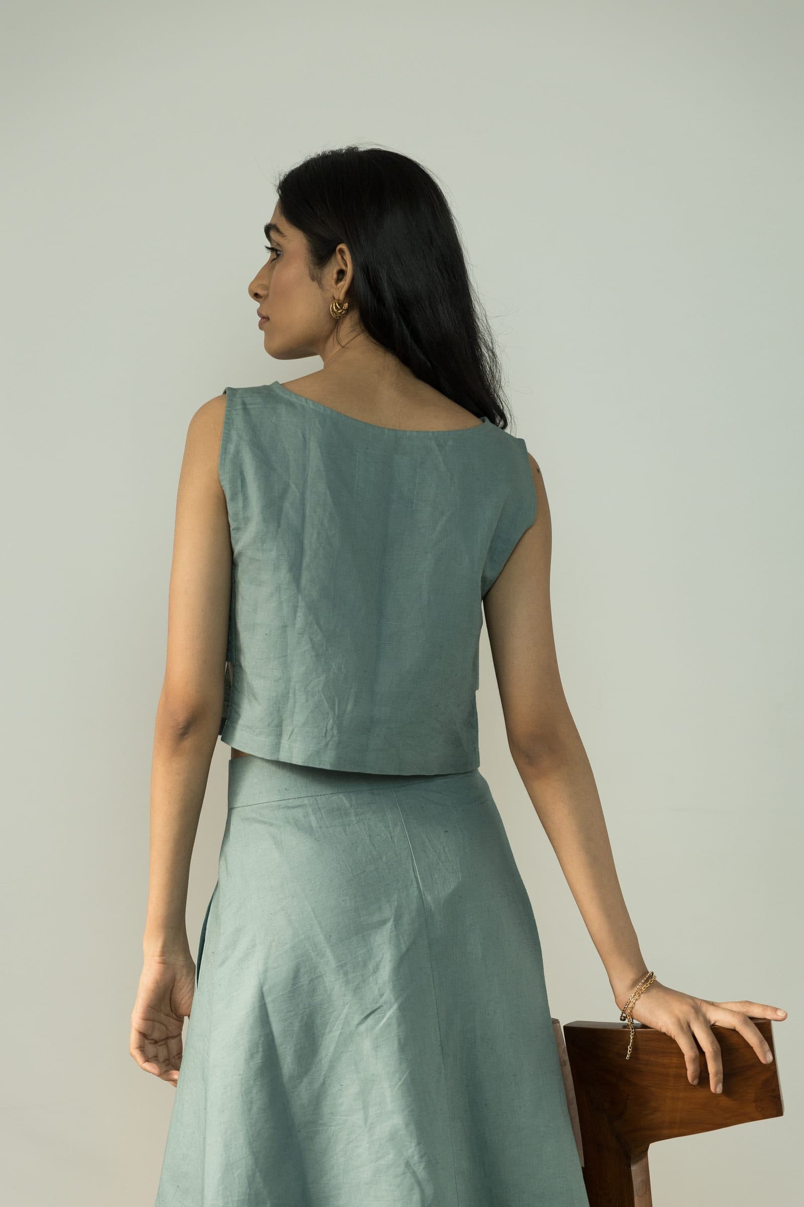 BOAT NECK CROP TOP image 3
