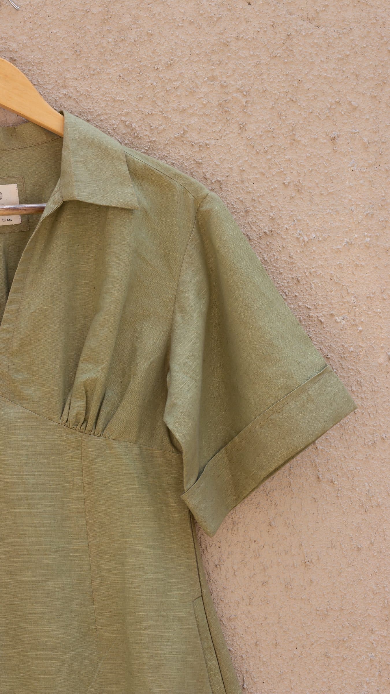 WIDE SLEEVE COLLARED MIDI image 8
