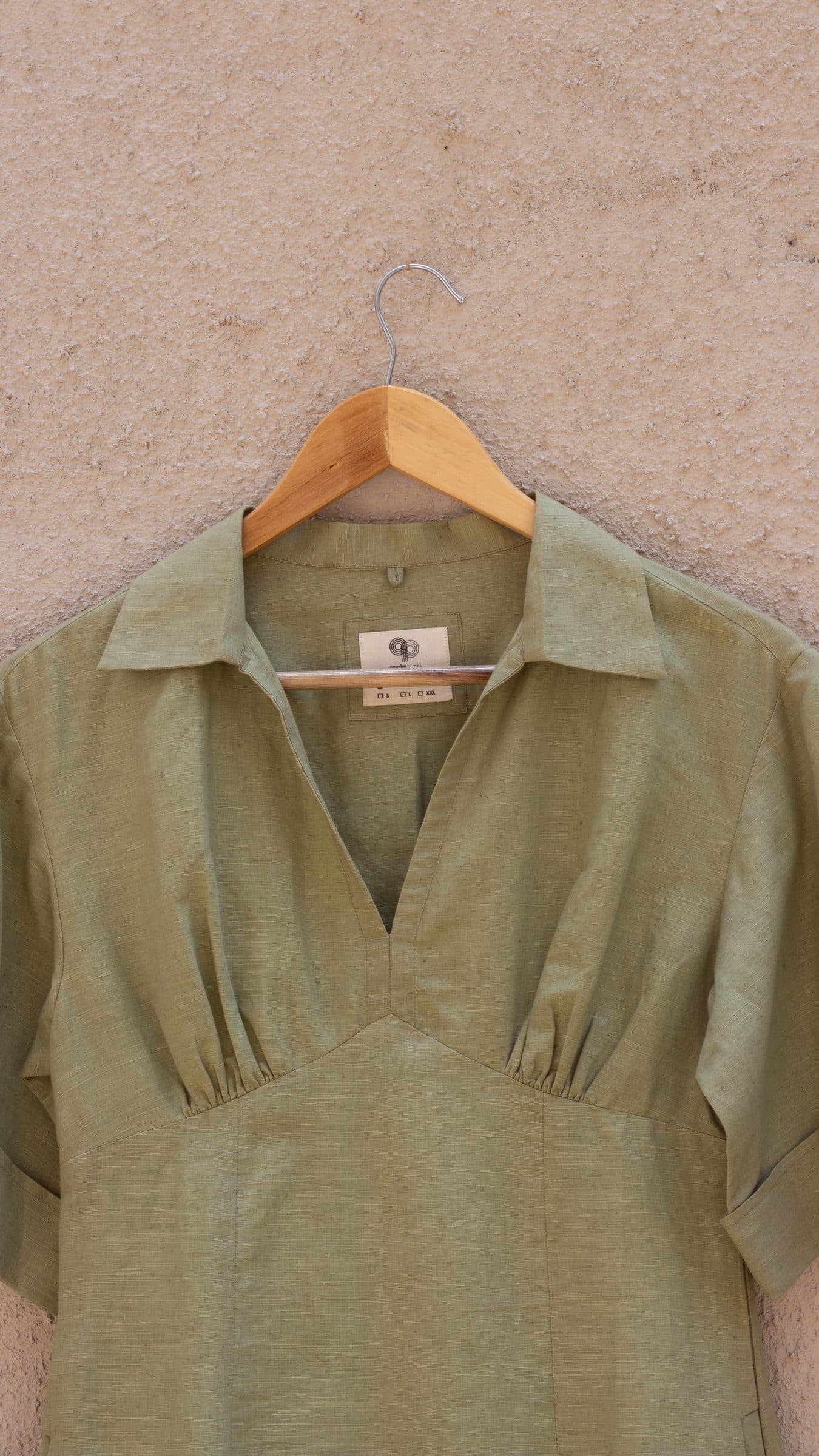 WIDE SLEEVE COLLARED MIDI image 9