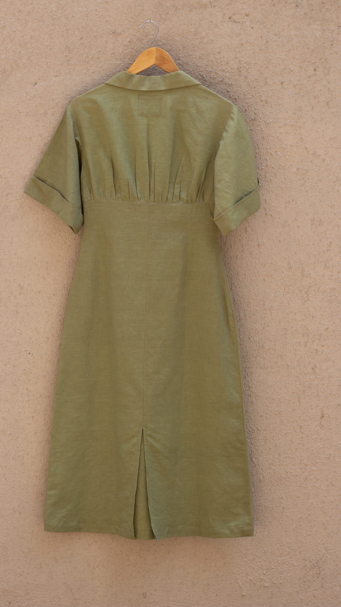 WIDE SLEEVE COLLARED MIDI image 10