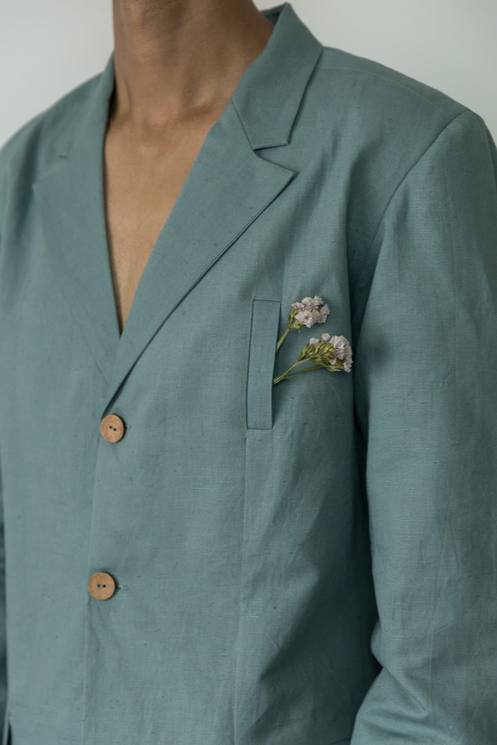 SINGLE-BREASTED TAILORED BLAZER image 4